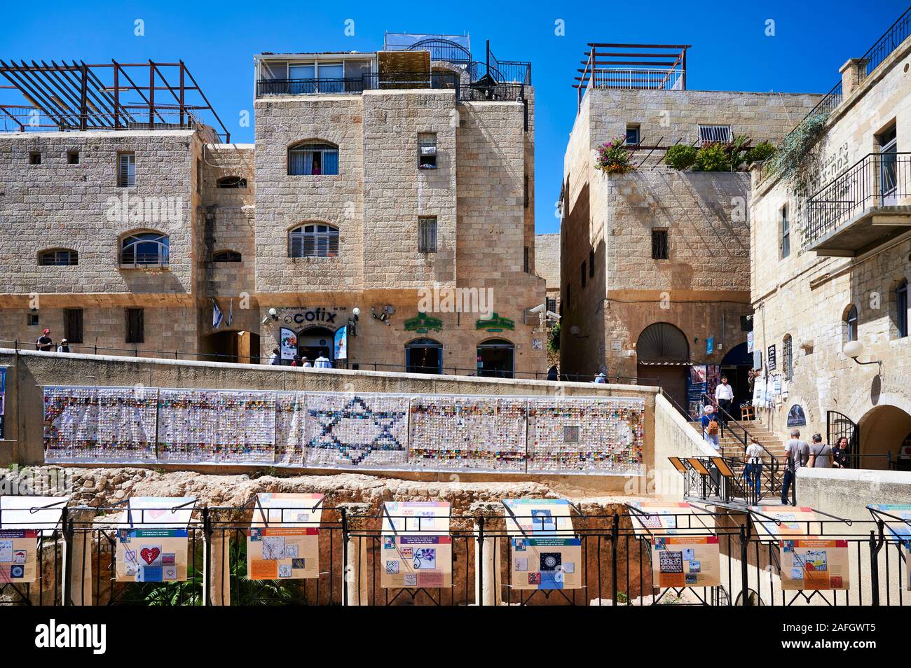 Gerusalemme in Israele. Il quartiere ebraico Foto Stock