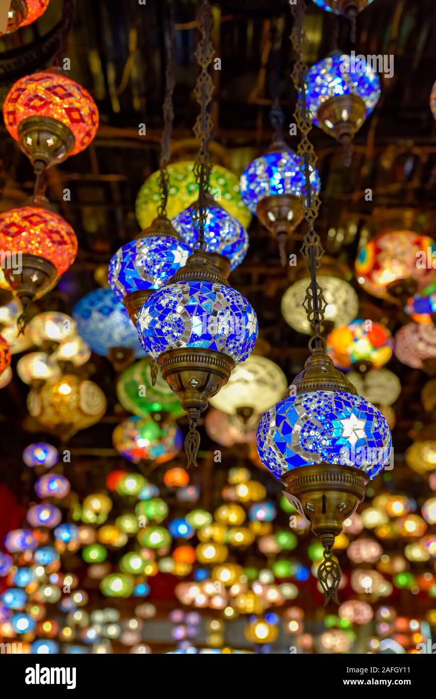 Lampada turca o marocchina lanterna, stile orientale, lampade