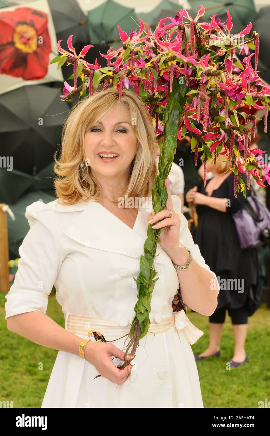 Lesley Garrett. RHS Chelsea Flower Show, a Chelsea, Londra. Regno Unito Foto Stock