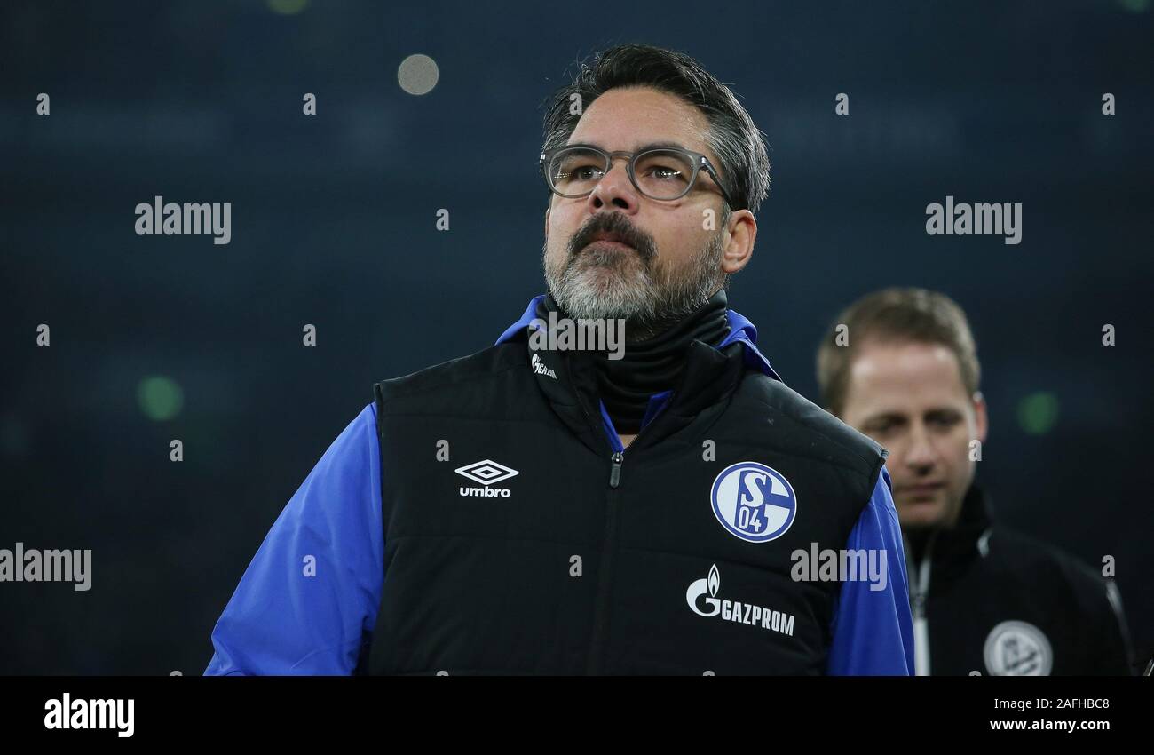 Firo: 15.12.2019 calcio, stagione 2019/2020, 1.Bundesliga FC Schalke 04 - Eintracht Frankfurt 1 : 0, coach David Wagner, | Utilizzo di tutto il mondo Foto Stock