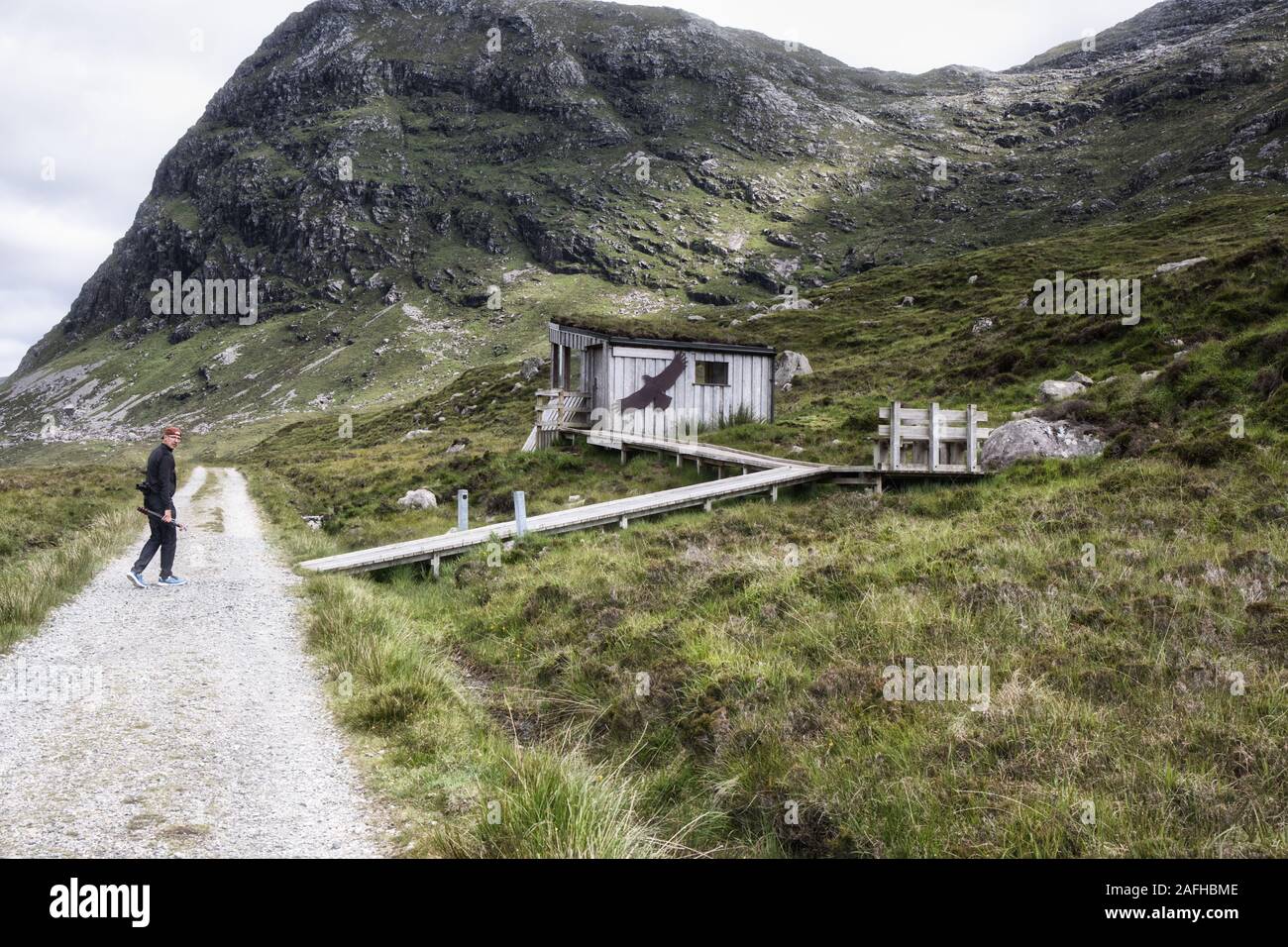North Harris Eagle Observatory, Glean Meavaig, Isle Of Harris, Outer Hebrides, Scozia Foto Stock