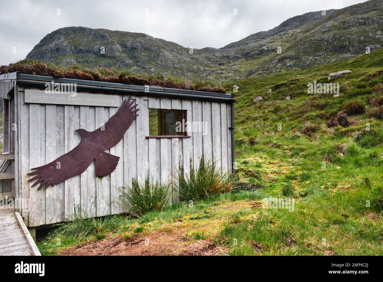 North Harris Eagle Observatory, Glean Meavaig, Isle Of Harris, Outer Hebrides, Scozia Foto Stock