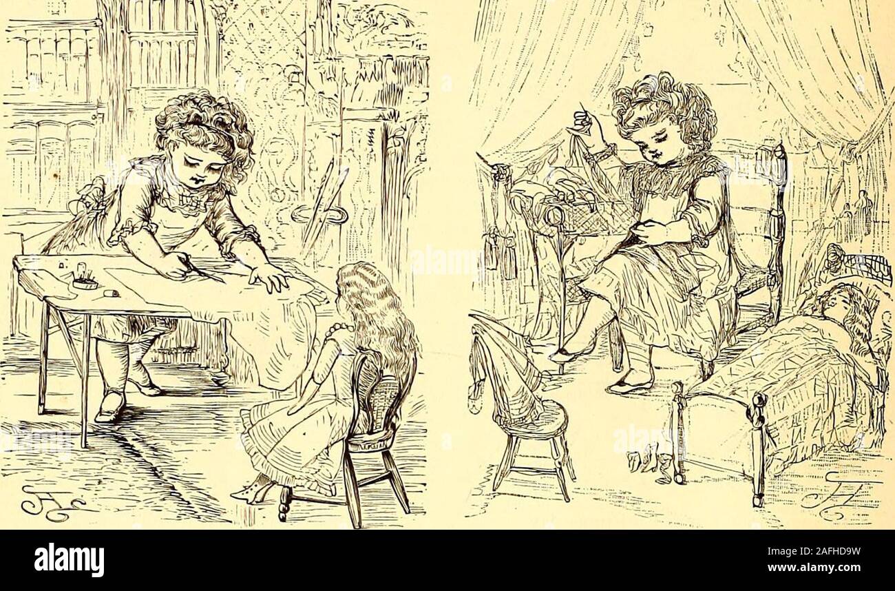 . San Nicola [numero]. 5- poi ho comprato un paio di scarpe,-una bella dollys numero due. , Poi ho fatto un petticoat; e mettere una catena intorno alla sua gola. i68 MEDICAZIONE MARY ANN. [Decemsss wmsm^A-i, jXm-^Jm un ?•. 7- Quindi, quando ella rabbrividì, ho fatto fretta,e tagliare in lei un undenvaist. o il prossimo che ho fatto un bel vestito, mi ci sono voluti più di una settimana, immagino. Foto Stock