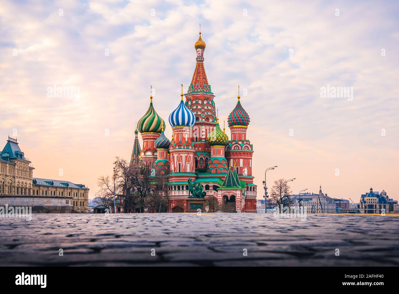 Cattedrale di San Basilio a Mosca, Russia Foto Stock