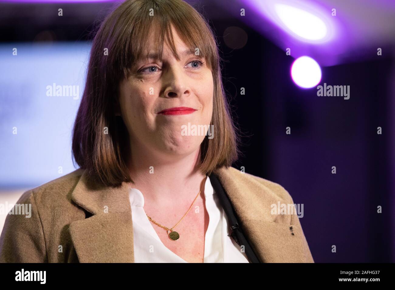 Jess Phillips, MP per Yardley Birmingham raffigurato all'ICC quando ha tenuto il suo sedile. Jess Phillips è in lizza per la leadership del partito laburista Foto Stock