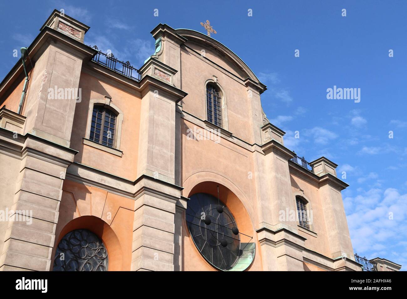 La città di Stoccolma landmark. Storkyrkan la chiesa - Cattedrale Cattolica Romana Chiesa. Foto Stock