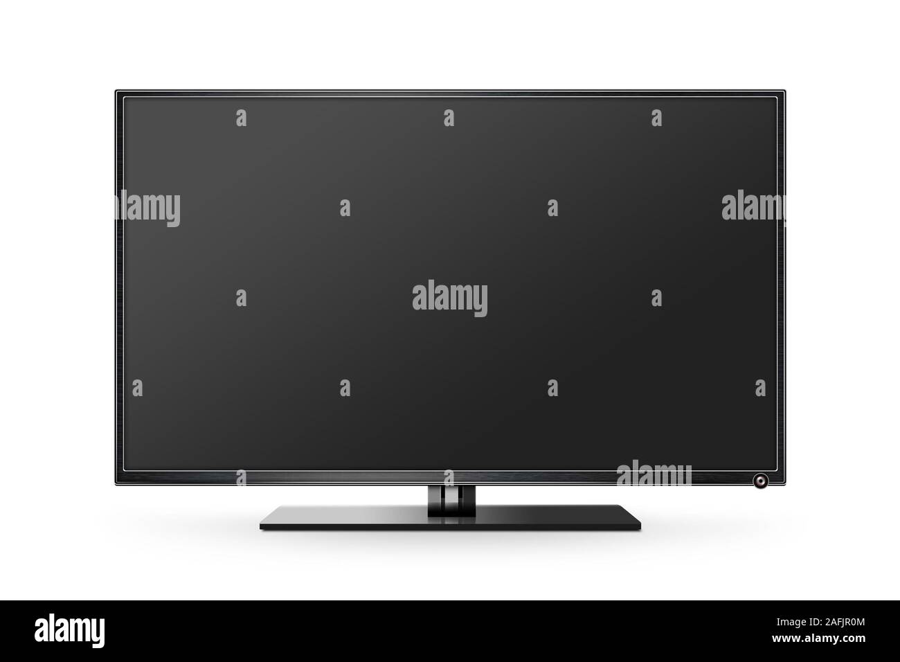 TV a schermo piatto LCD, plasma illustrazione realistica Foto Stock