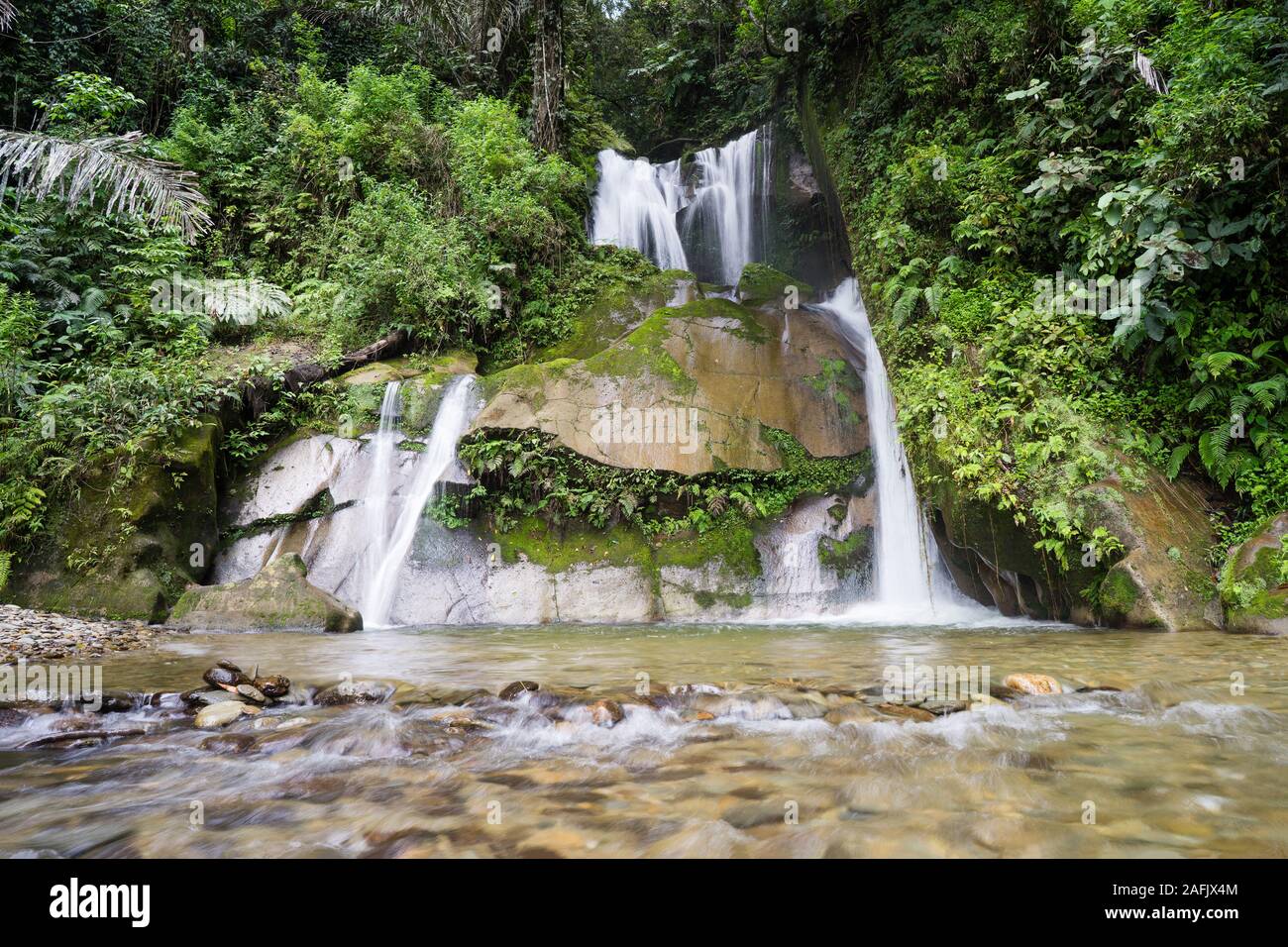 Taman Eden a cascata città Parapat - Indonesia Foto Stock