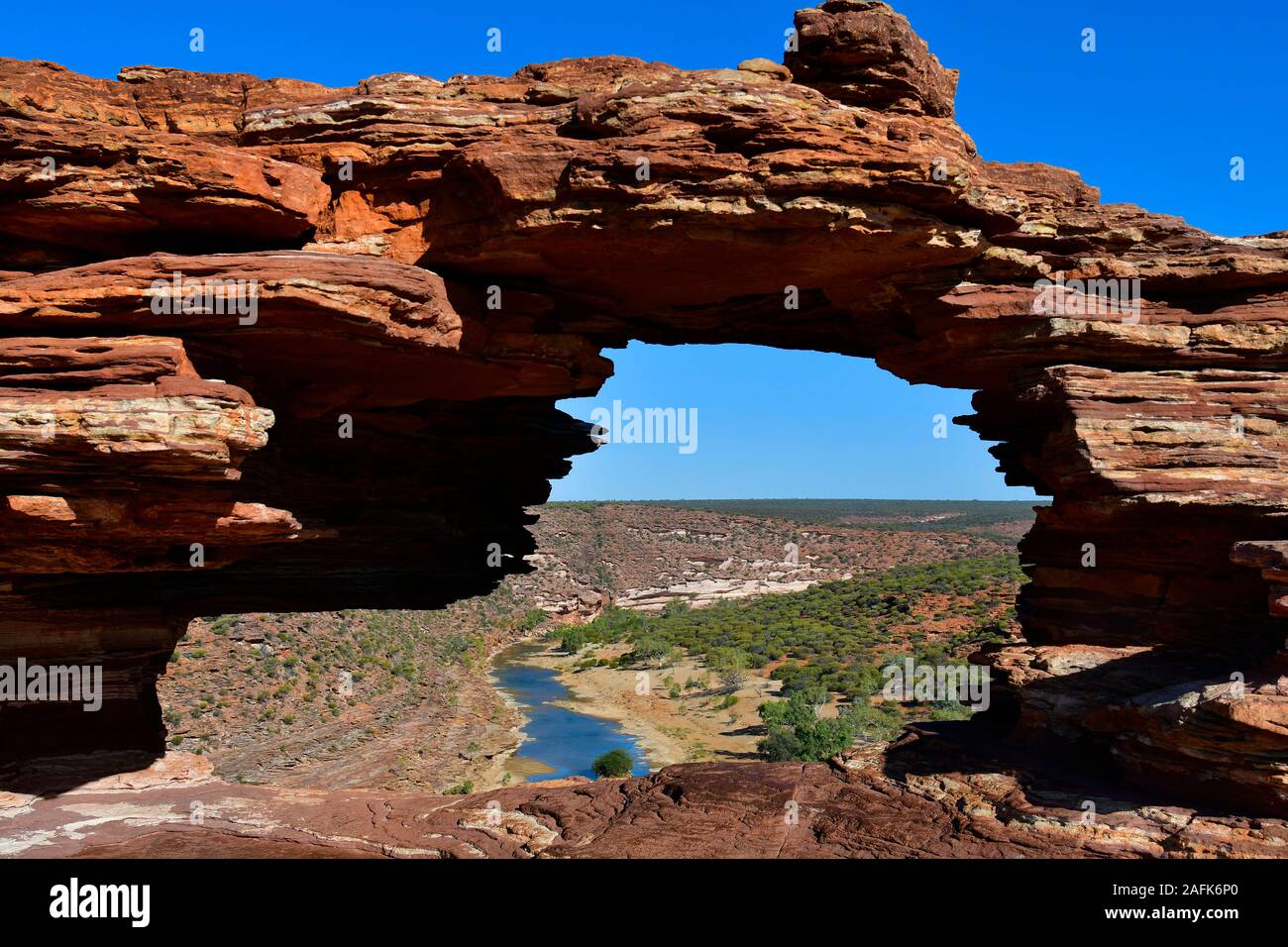 Australia, Kalbarri National Park, nature finestra Foto Stock