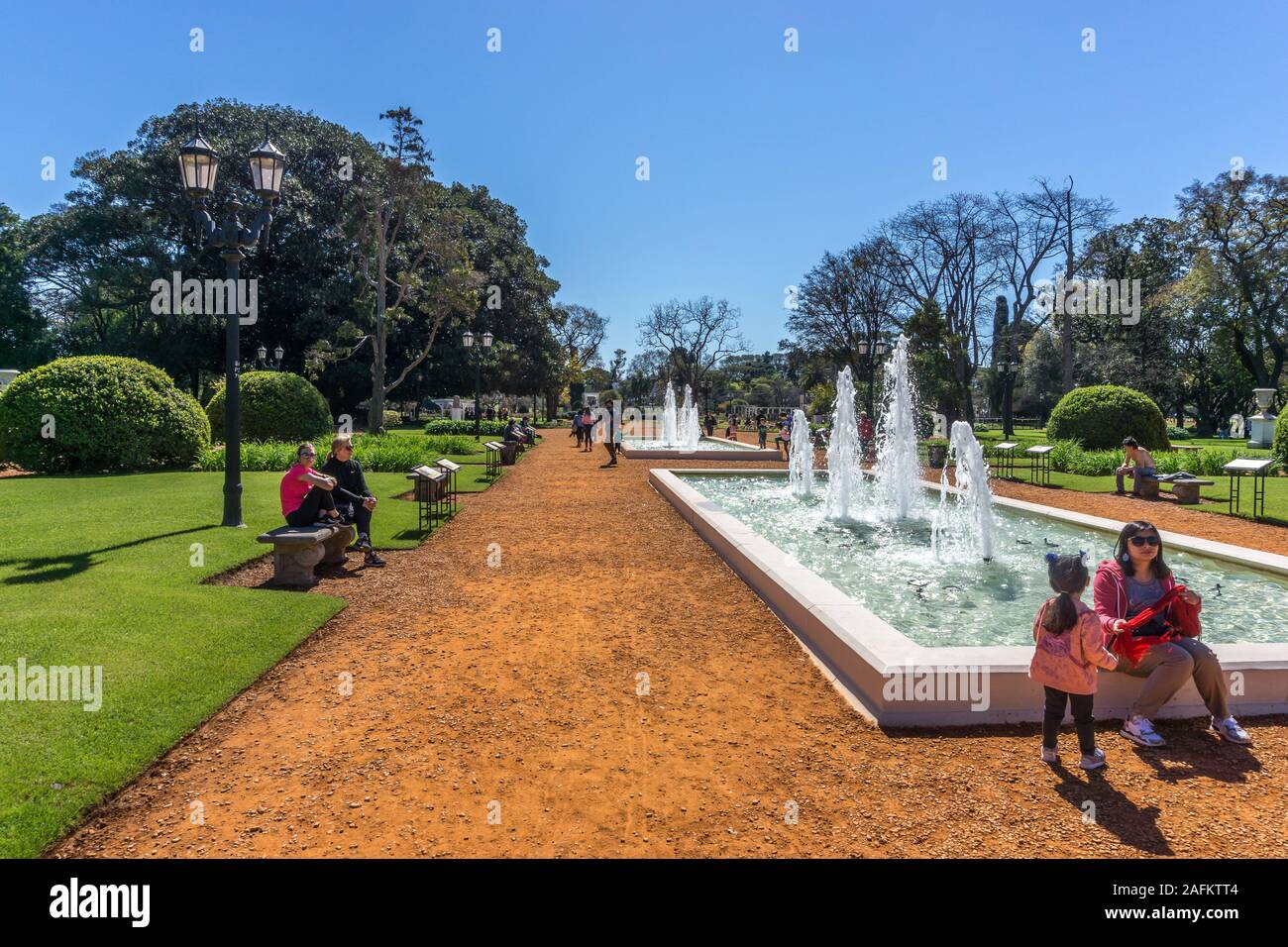 Parque Tres de Febrero (Rosedale Park), Buenos Aires, Argentina, Sud America Foto Stock