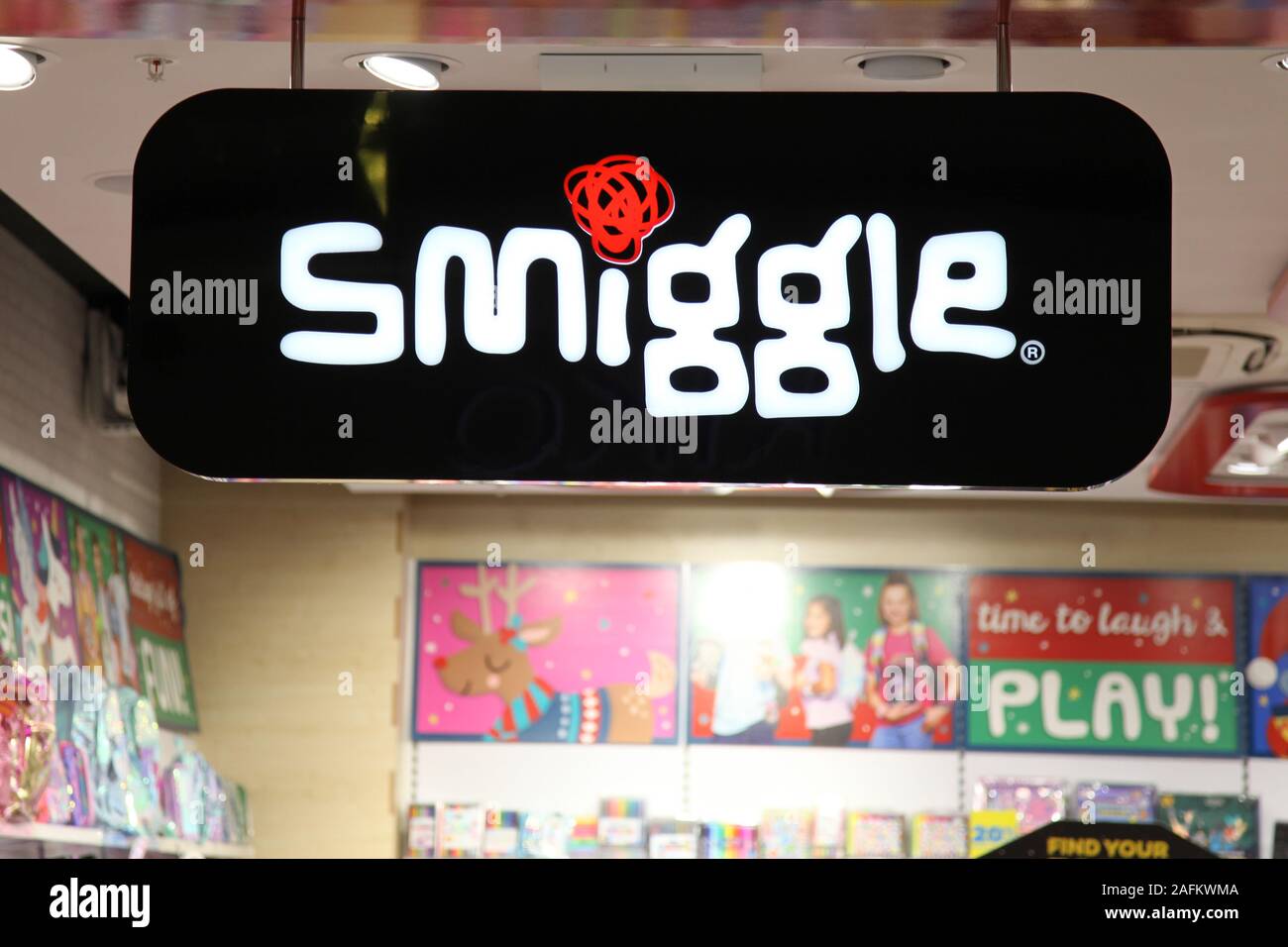 Fermo Smiggle shop situato in Epsom Ashley Centro commerciale, EPSOM SURREY, 2019 Foto Stock