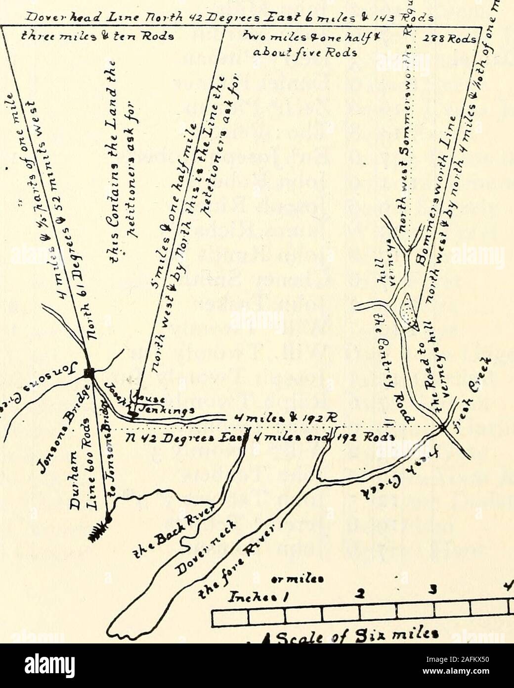 . [Provinciale e stato documenti]. Twomly 1 8 2 Jona Hanson 9 6. Twomly Jur 18 5 Sam1 Hanson mi5 5 Joseph Twomly Jur 12 George Hearn 7 6 Ralph Twomly è Filippo Hubbird 9 9 Isacco Twomly 13 3 James Huckins 3 21 Twomly 3d 10 11 Ralph Hall 16 2 John Tebbets 13 11 Benj. Hall 12 5 John Tebbets ye 4 8 3- Hill l9 6 Jeremh Tebbits 10 6 John Hubbird 7 6 John Tomson 7 6 carta 700 record. Ll Giovanni Winget 2 4 3 Mosè Wingit 1 1 5 Tohn Winget Junr 9 9 David Watson 1 2 n Isacco Watson ho 1 Dudly Watson 1 4 9 Jona : Watson 16 2 John Wood 10 2 Ezechiele Wentworth IO 6 Efraim Wintworth Jr l7 S Spen Foto Stock