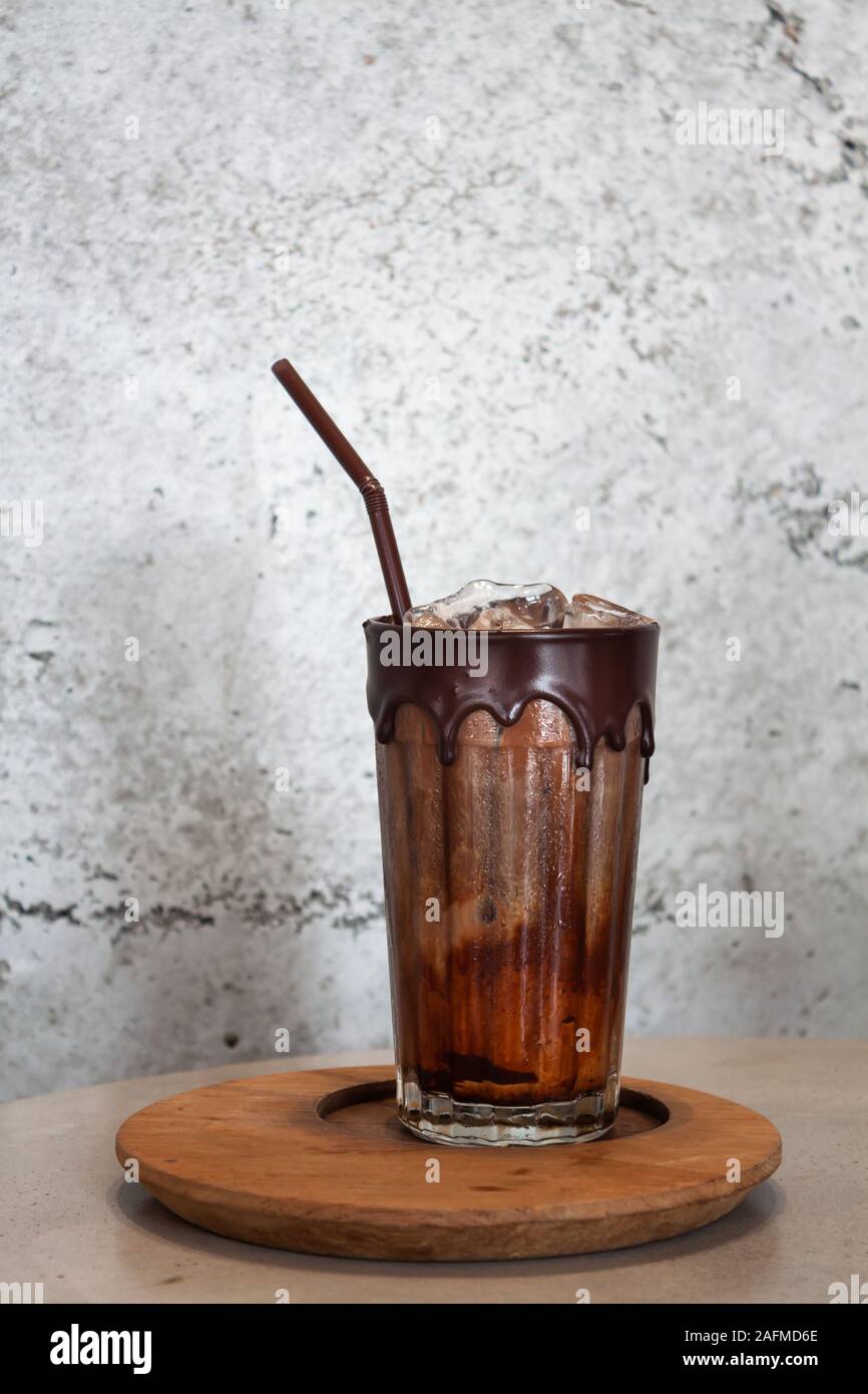 Caffè ghiacciato in coffee shop, stock photo Foto Stock