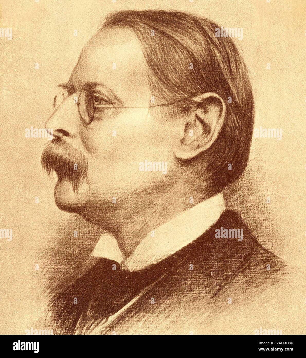 EDMIND GOSSE (1849-1928) poeta inglese, autore e critico Foto Stock