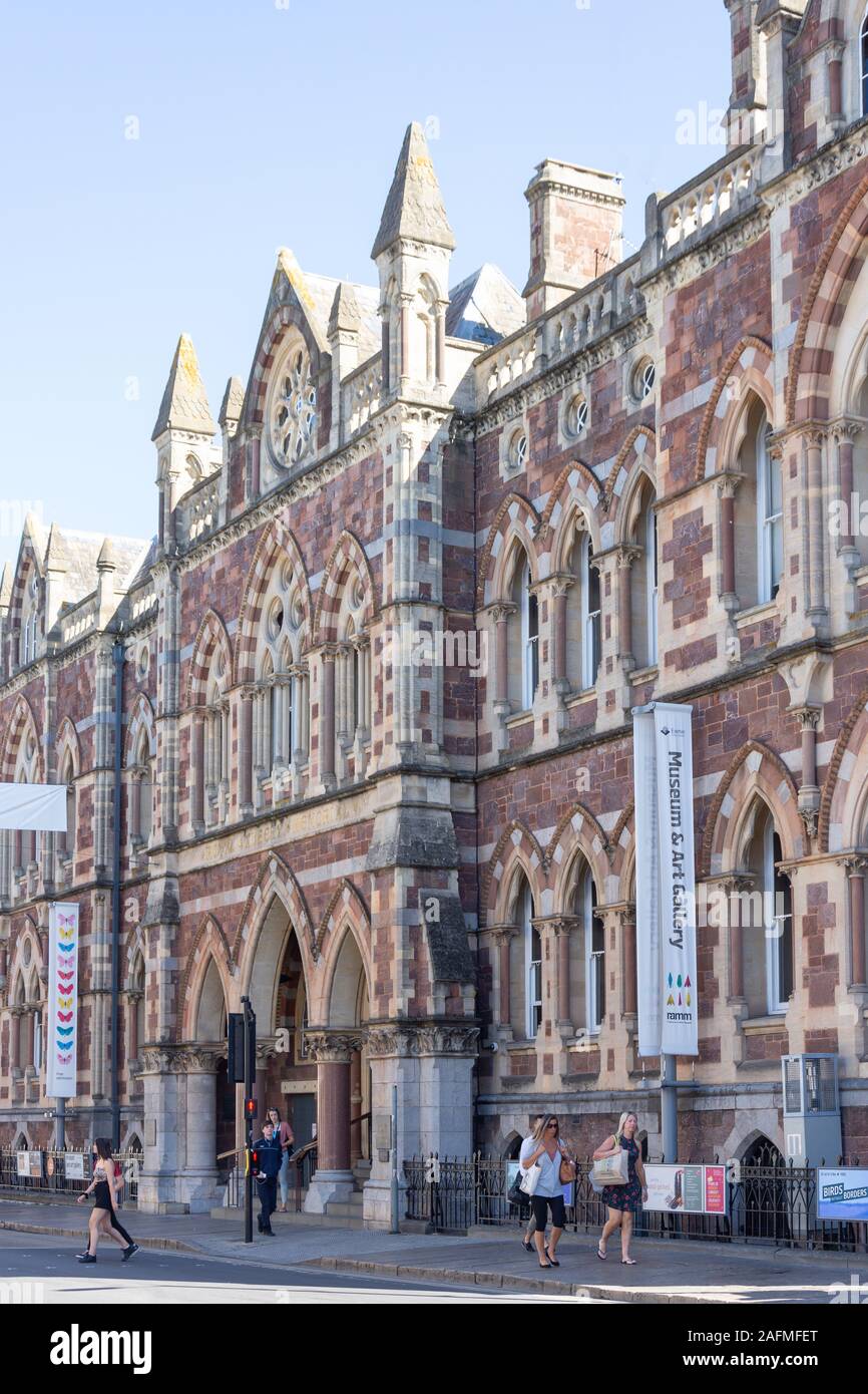 Royal Albert Memorial Museum e Art Gallery (RAMM), Queen Street, Exeter Devon, Inghilterra, Regno Unito Foto Stock