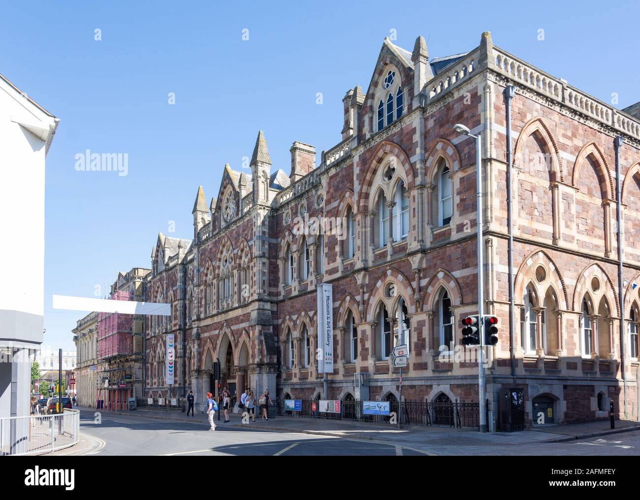 Royal Albert Memorial Museum e Art Gallery (RAMM), Queen Street, Exeter Devon, Inghilterra, Regno Unito Foto Stock
