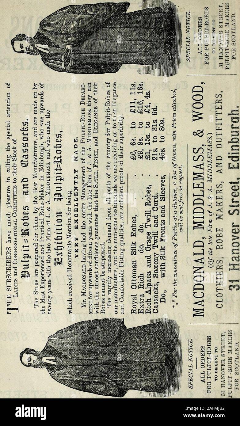 . Ufficio postale di Edimburgo e Leith directory. f w HOSIERYAND fantasia biancheria intima di ogni descrizione. Per pronto solo di denaro. A. MCDONALD, 40 South Bridge FINISH E STILE^^PERFECrr SCOTCH TWEED PANTALONI 13/6, 14/6, 16/6. SCOTCH TWEED SI ADATTA ALLE 50/ 55/ 60/. Il valore migliore in citta'. Insuperabile per varietà e stile-. I modelli sono belle stabilito 1840. JOHN ROSS & SONS, Window Maker cieco €o ?^cr iKajEstjjs ffiobevninent, 8 GILLESPIE PLACE, EDINBUEGH. La migliore casa in Scozia per tutti i tipi di tende alla veneziana. Reticella di persiane. DURANT E HOLLAND tende, in vari colori e fantasia St Foto Stock