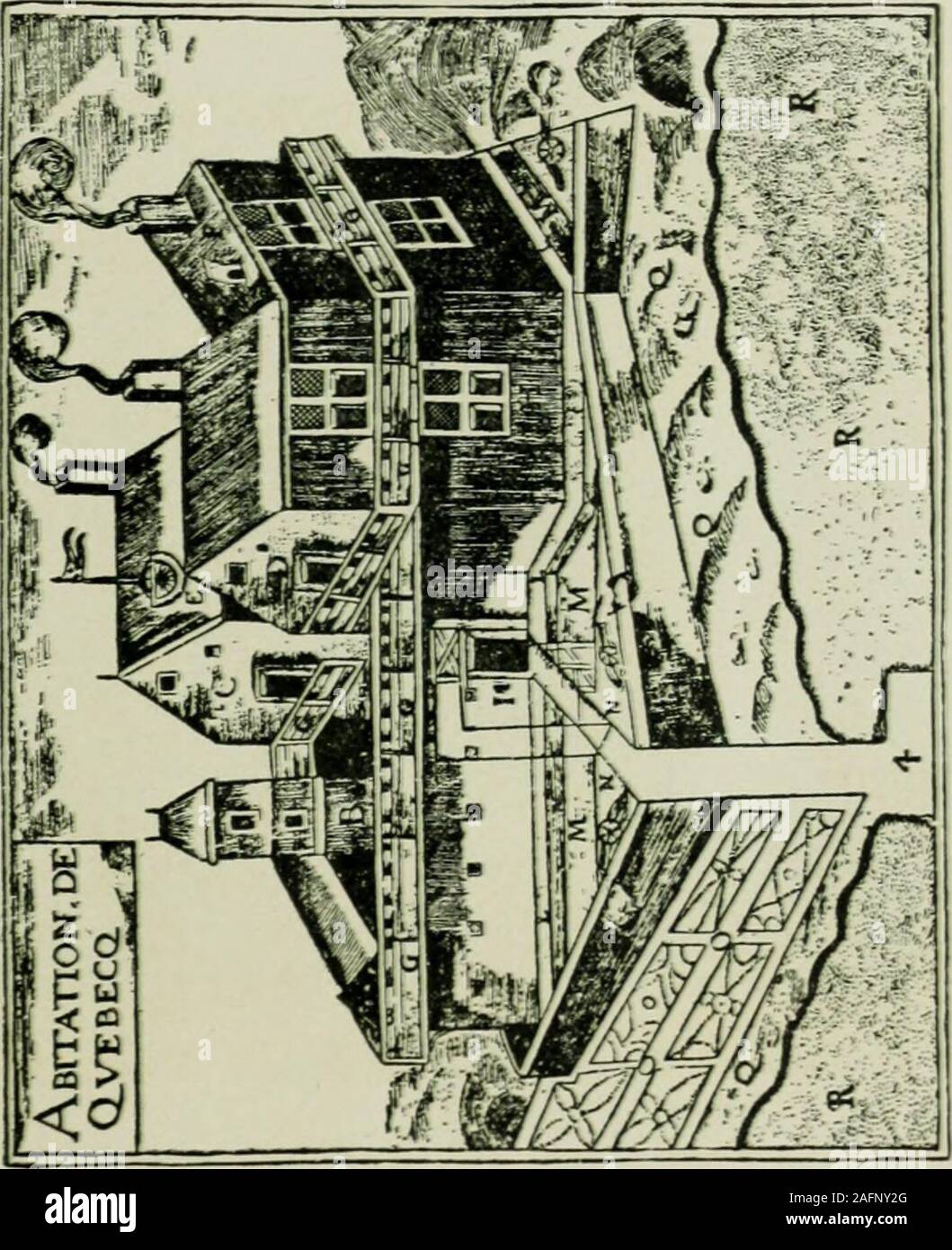 . Souvenir du tri-centenaire de la Fondation de la ville de Québec par Samuel de Champlain et de l'inaugurazione du Parc national des Plaines D'Abramo. c (y s B s u Foto Stock