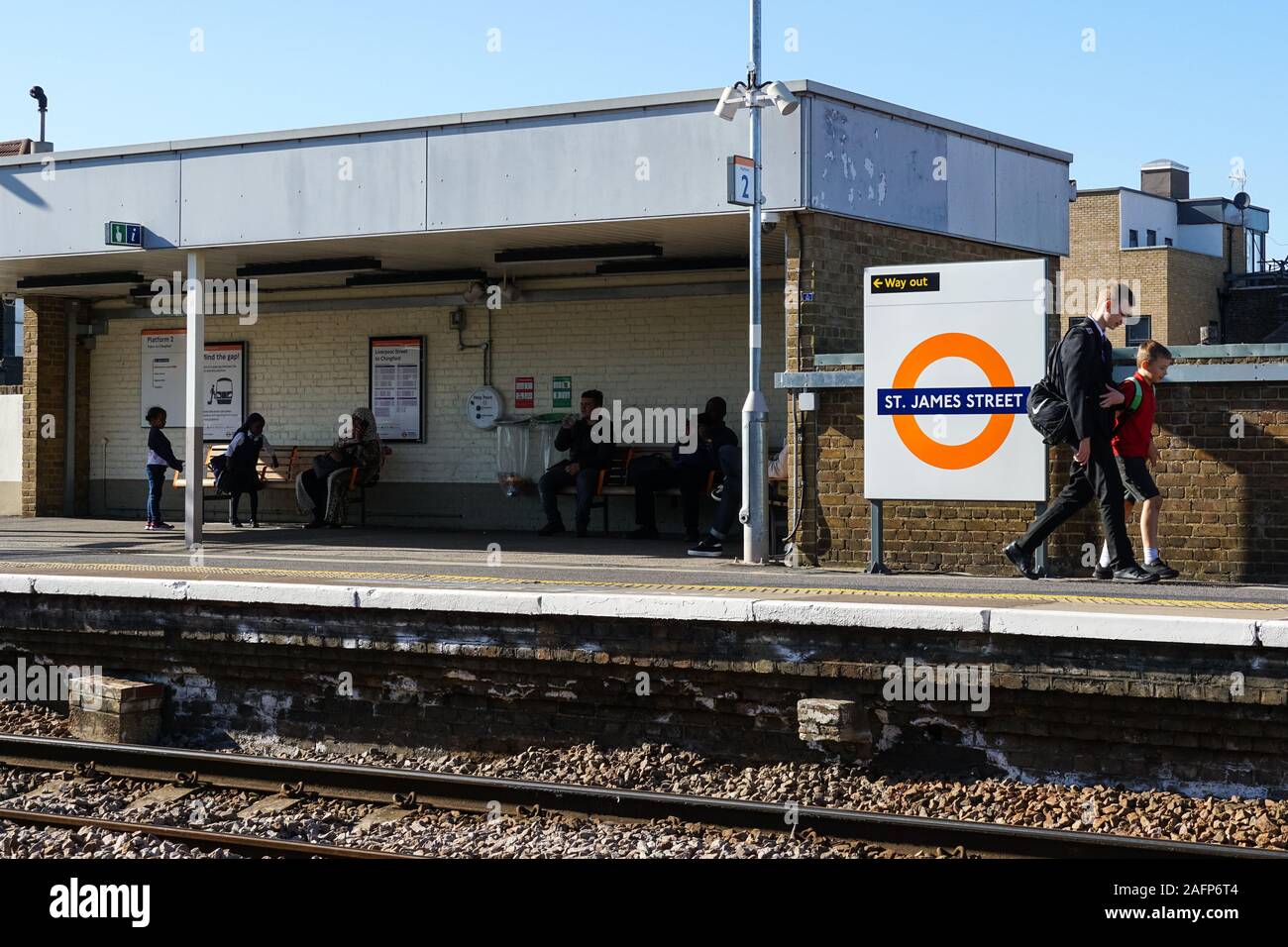 St James Street London Overground station, Londra Inghilterra Regno Unito Foto Stock