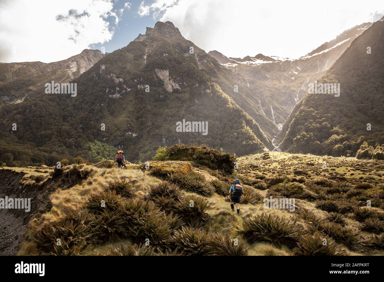 Escursioni all'aperto di Nuova Zelanda Foto Stock