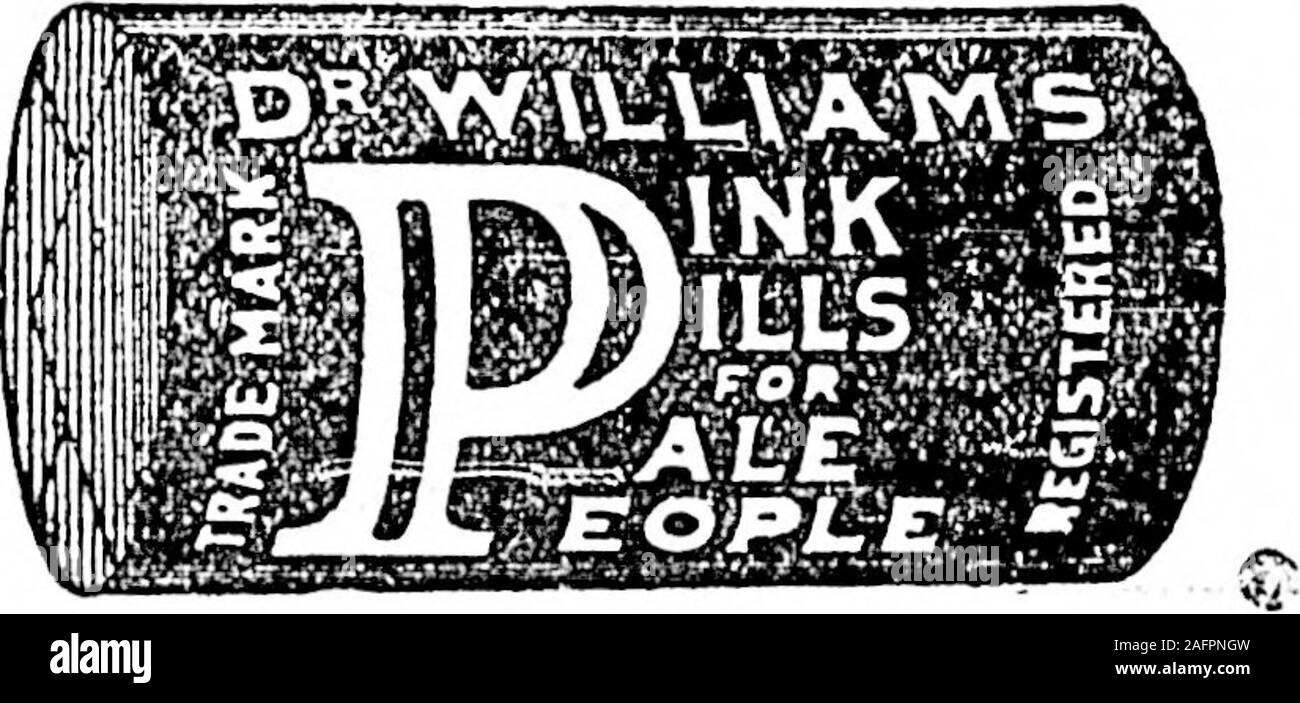 . Daily colono (1900-06-01). k pillole per PalePeople. Nel novembre 1897, fui improvvisamente colpita con perdita di voce e per otto mesi potrebbe parlare solo innwhisper. Al momento mi è stato eseguito completamente verso il basso. Non ho avuto nessun appetito, nessuna energia; tengono il broncio-rosso dal mal di testa, palpi-tazione del cuore e mancanza di respiro. Non ero in grado di andare a piedi in su o in giù per le scale. Mi è stato dato dal bestdoctors e :ha diversi rimedi guardo mi ha fatto niente di buono. Mentre in questa condizione ho iniziato l'utilizzo. del dottor WilliamsPink pillole, liy il tempo che mi aveva preso quattro scatole la mia voce è stata restaurata e dopo l'uso di scatole di otto Foto Stock