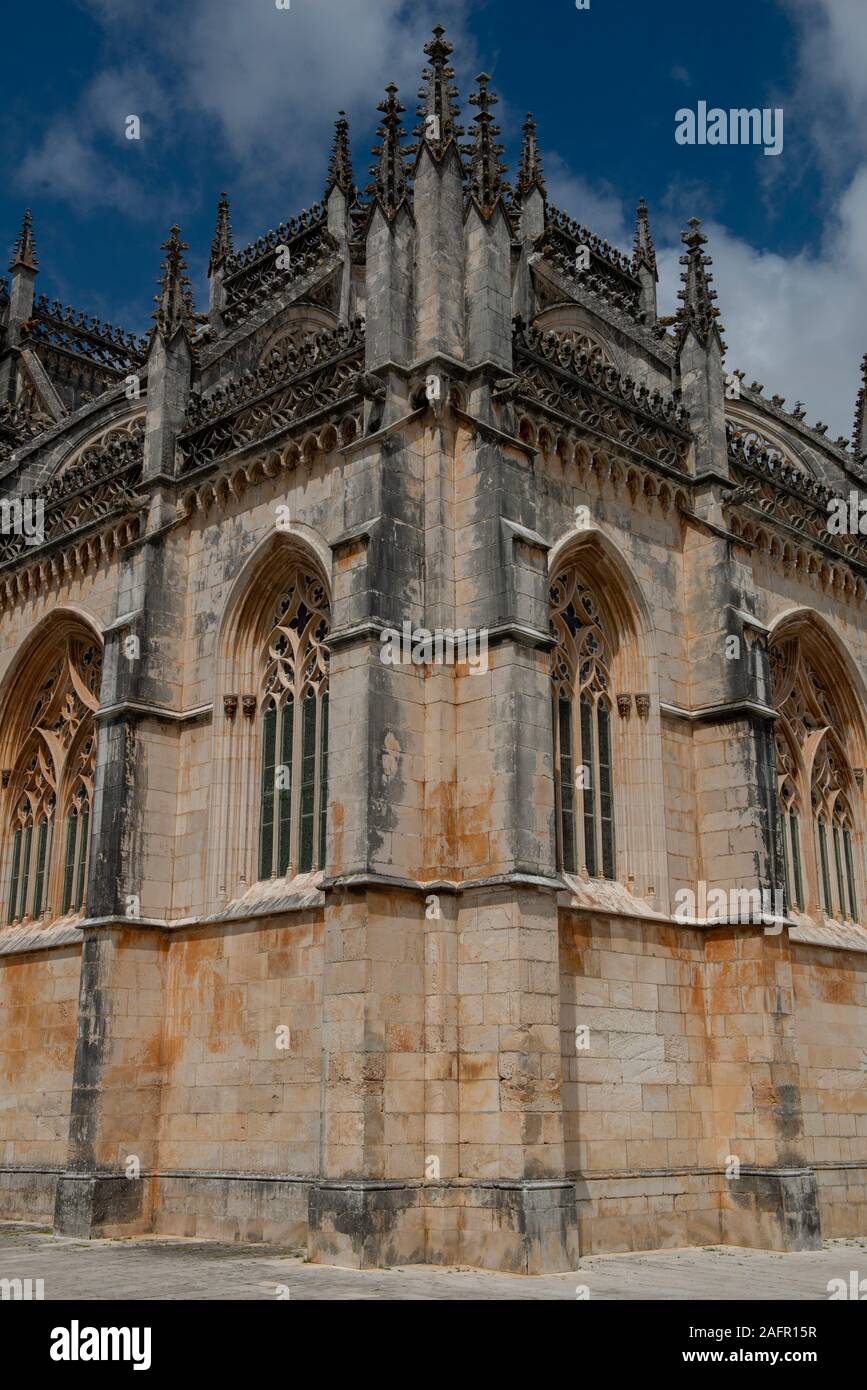 Monastero di Batalha, Batalha, Leiria, Centro regione, Portogallo, Europa Foto Stock