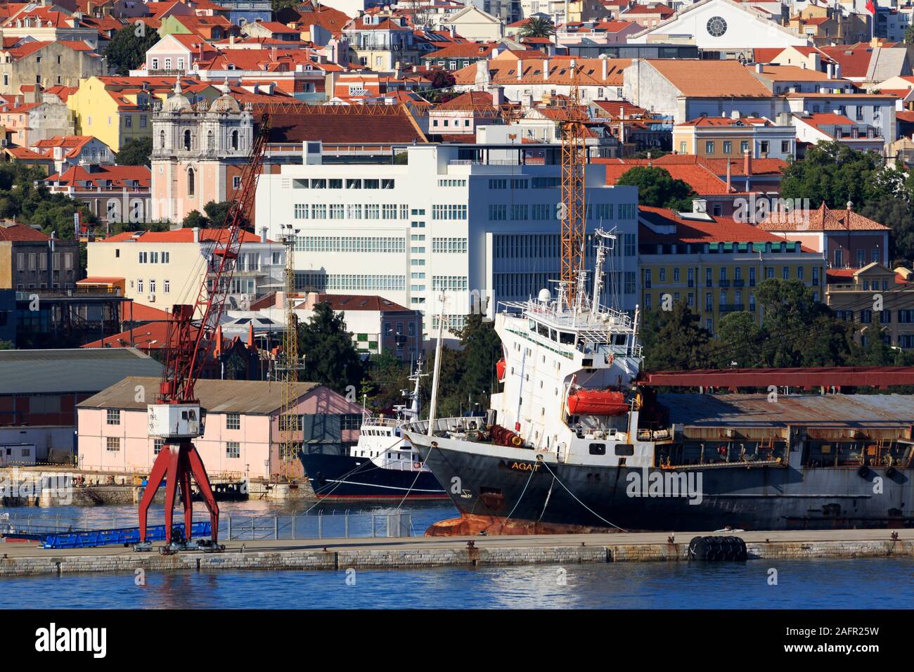 Alcantara Docks, Lisbona, Portogallo Foto Stock