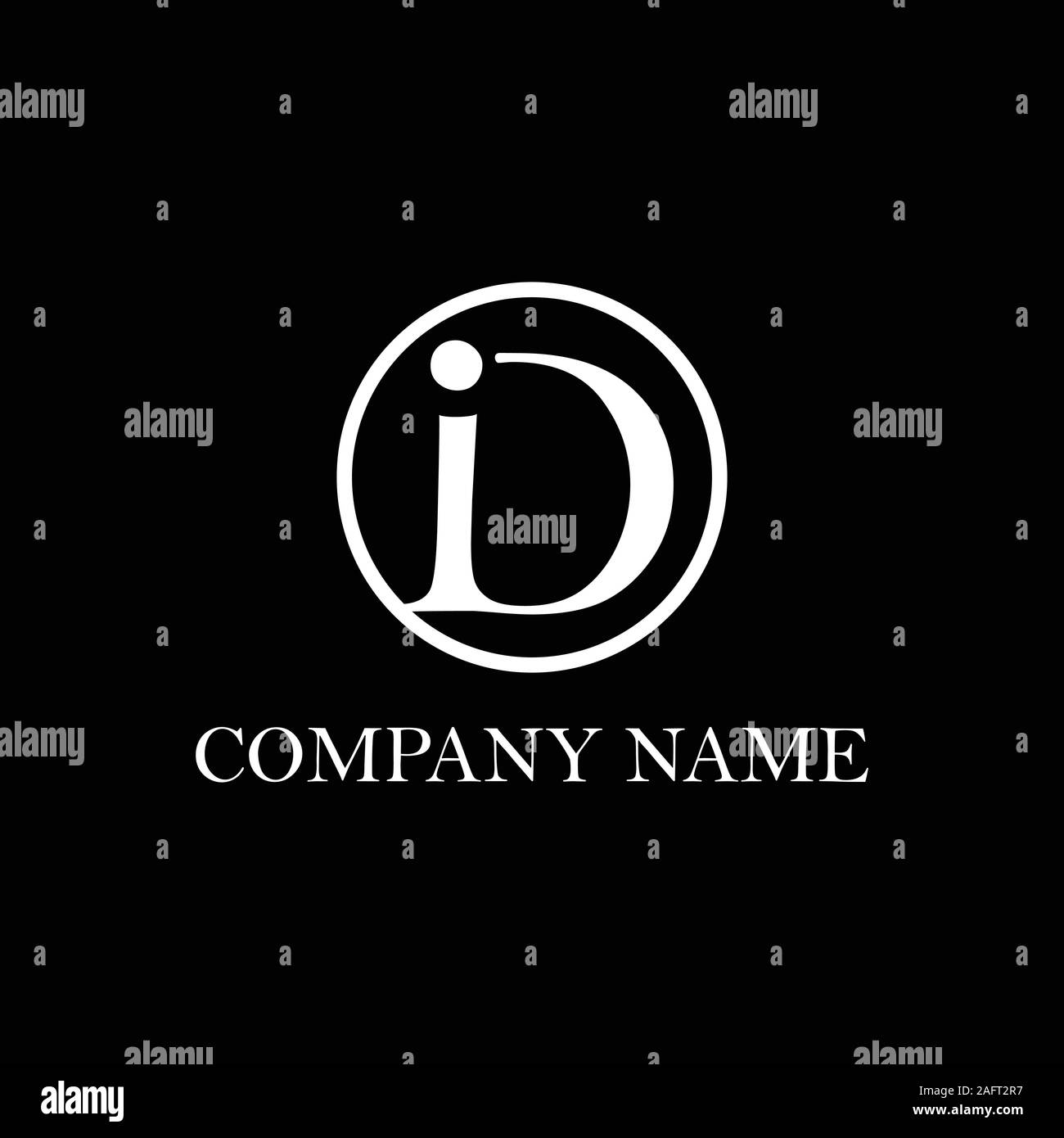 Iniziale D disegni logo, D Logo lettera Illustrazione Vettoriale