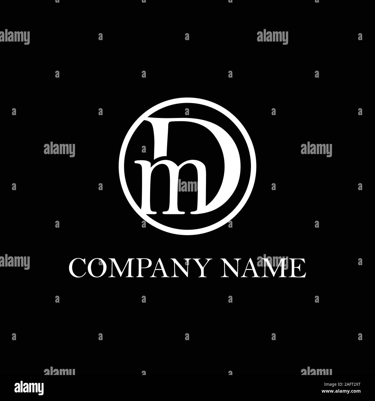 Iniziale D disegni logo, D Logo lettera Illustrazione Vettoriale