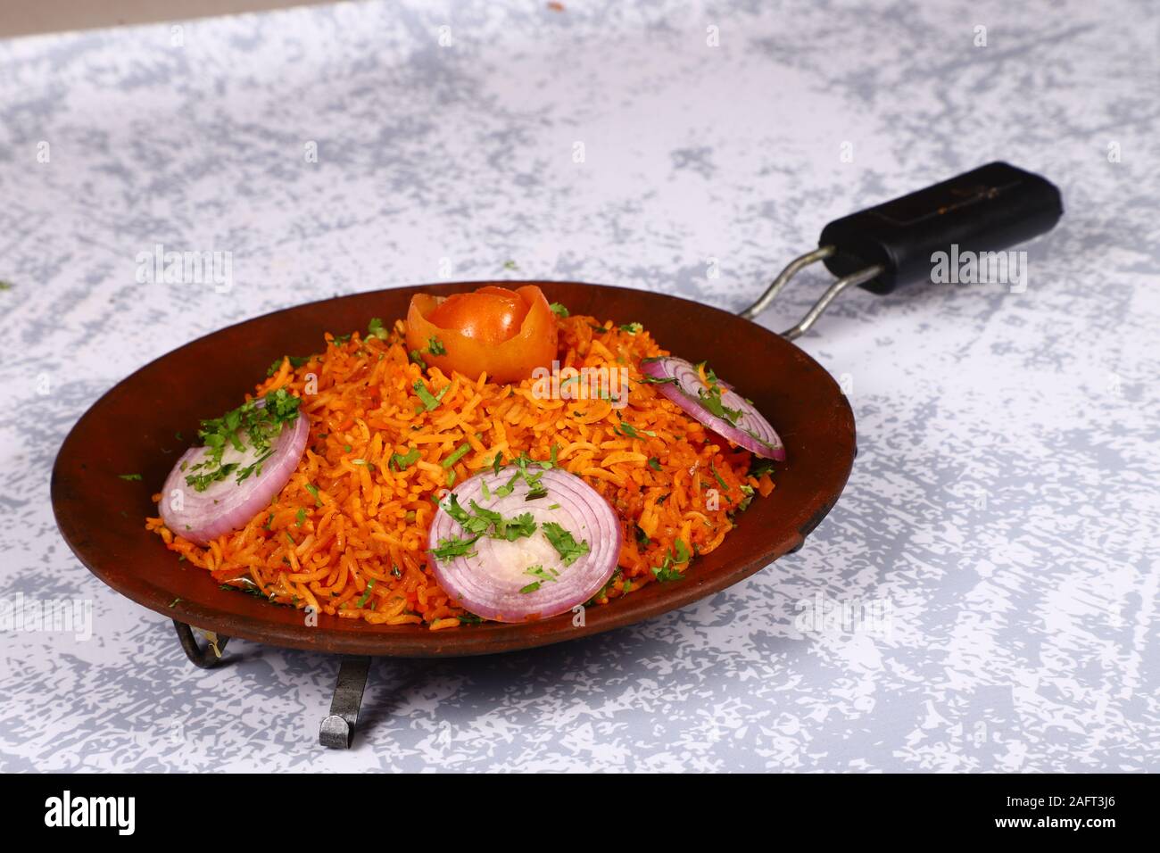 Stile Dhaba Biryani di pollo Foto Stock