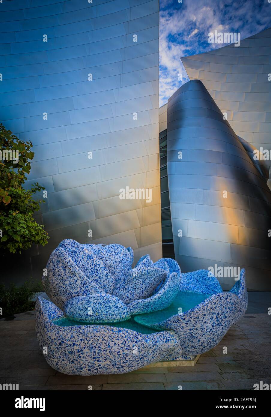 Il Walt Disney Concert Hall di Los Angeles, California. Foto Stock