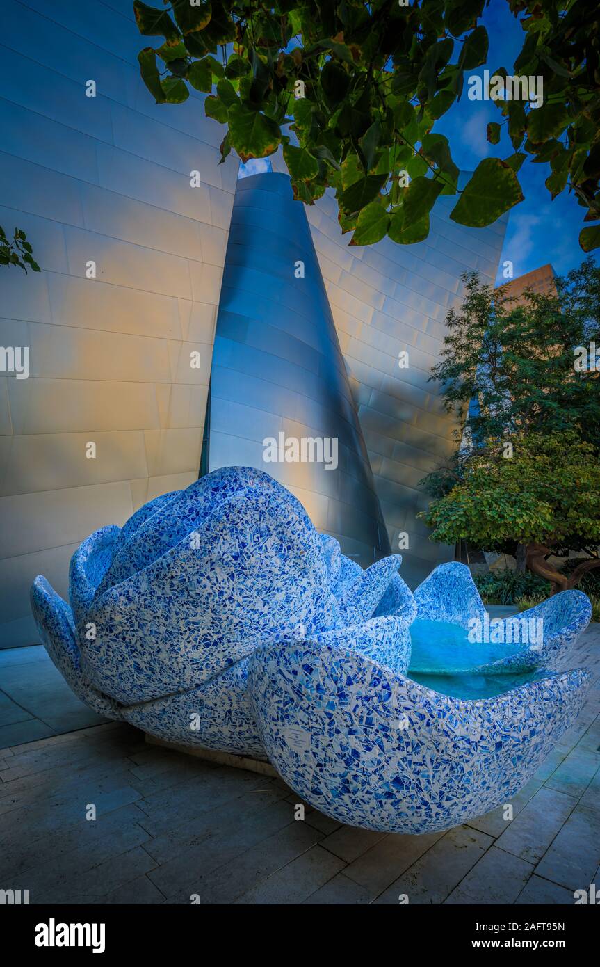 Il Walt Disney Concert Hall di Los Angeles, California. Foto Stock