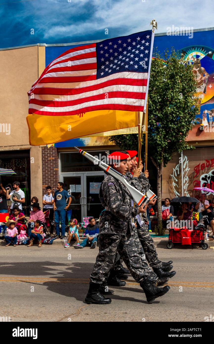 Agosto 10, 2019 - GALLUP NEW MEXICO, STATI UNITI D'AMERICA - Ritratti dei nativi americani & Navajo al novantottesimo Gallup Inter-tribal Indian Ceremonial, Nuovo Messico Foto Stock