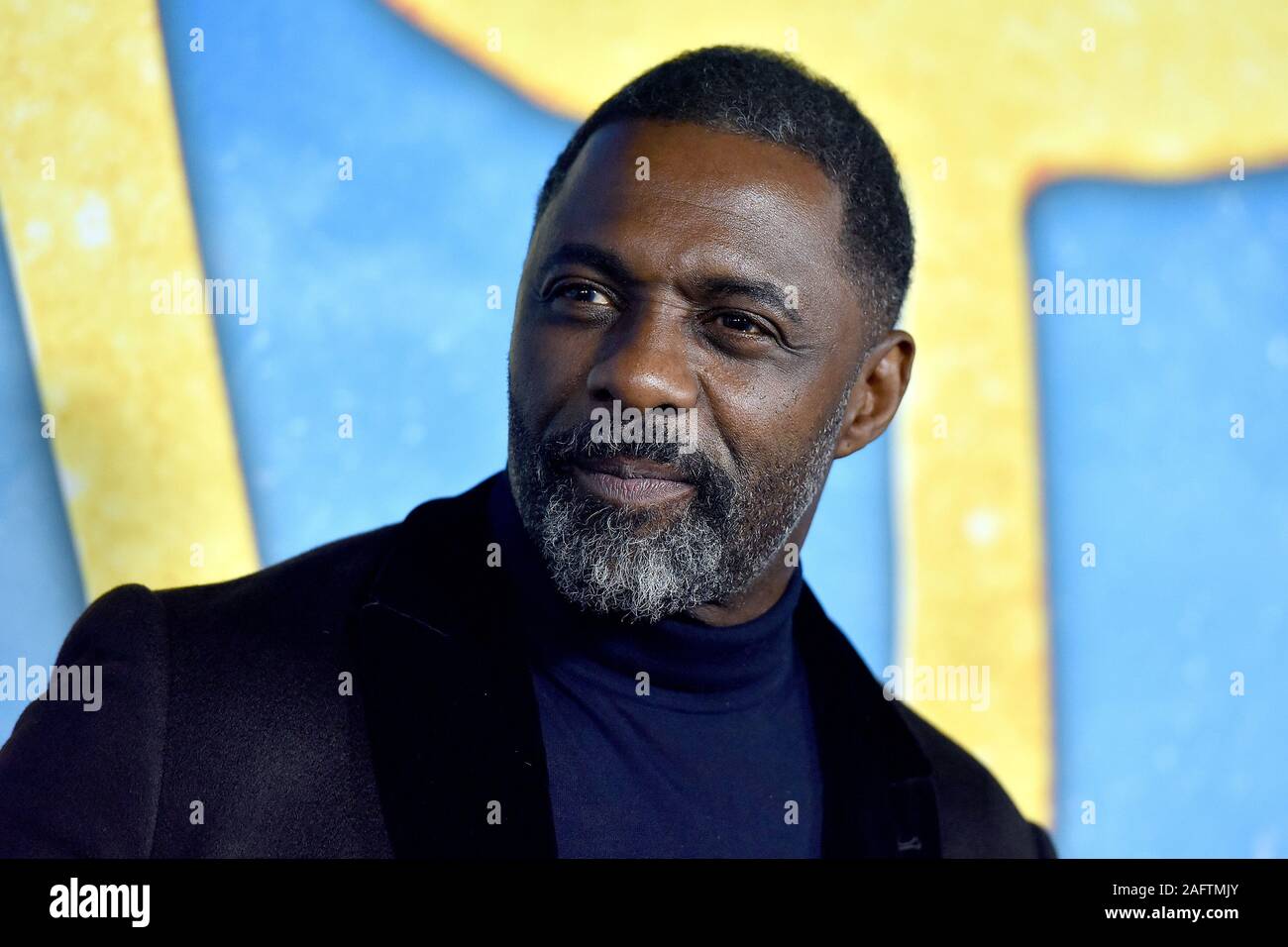 New York, Stati Uniti d'America. Xvi Dec, 2019. Idris Elba assiste la prima mondiale di "gatti" a Alice Tully Hall di New York, NY, Dicembre 16, 2019. (Foto di Antonio Behar/Sipa USA) Credito: Sipa USA/Alamy Live News Foto Stock
