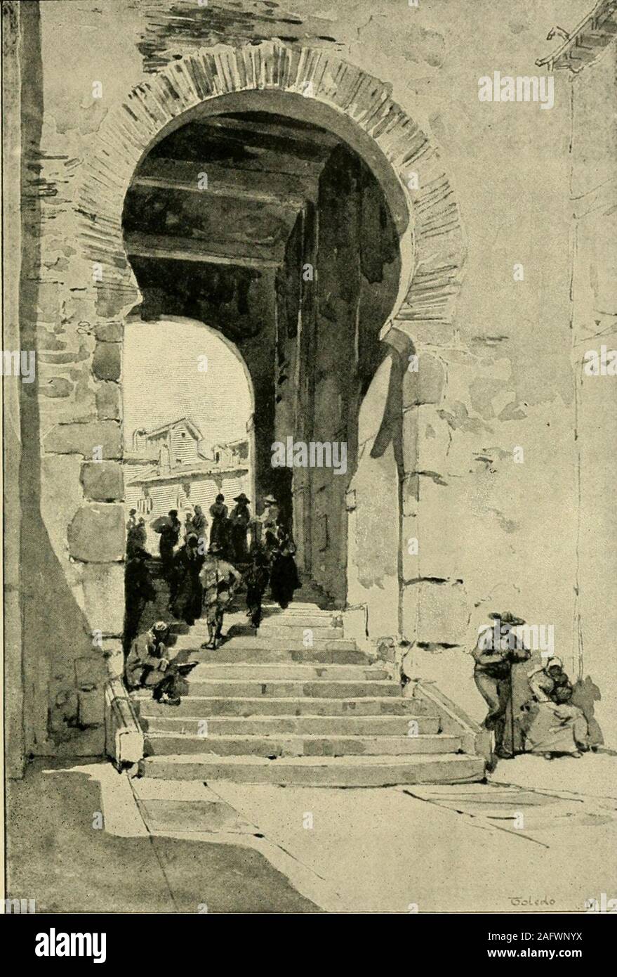 . La spada dell'Islam. sospettosi di ogni uno, avvolto ingloomy pensieri, distratti da sanguinosi ricordi.Così avvenne che dopo un regno di trentadue anni ha passato lontano,un detestato tiranno, upheldin suo macchiate di sangue trono solo dalle spade ofmercenaries, la cui fedeltà è stata acquistata da oro. Sulla morte dei padri, in a.d. 788, suo figlio il suo prosciutto-I. è riuscito a questo patrimonio di sangue. Il newruler era un uomo di un assolutamente contraria disposizione, beingpeaceable, silenzioso e umana. Sulla sua adesione anastrologer predisse che egli aveva ma otto anni tolive. Un fatalista, Hisham divenne permeata con t Foto Stock