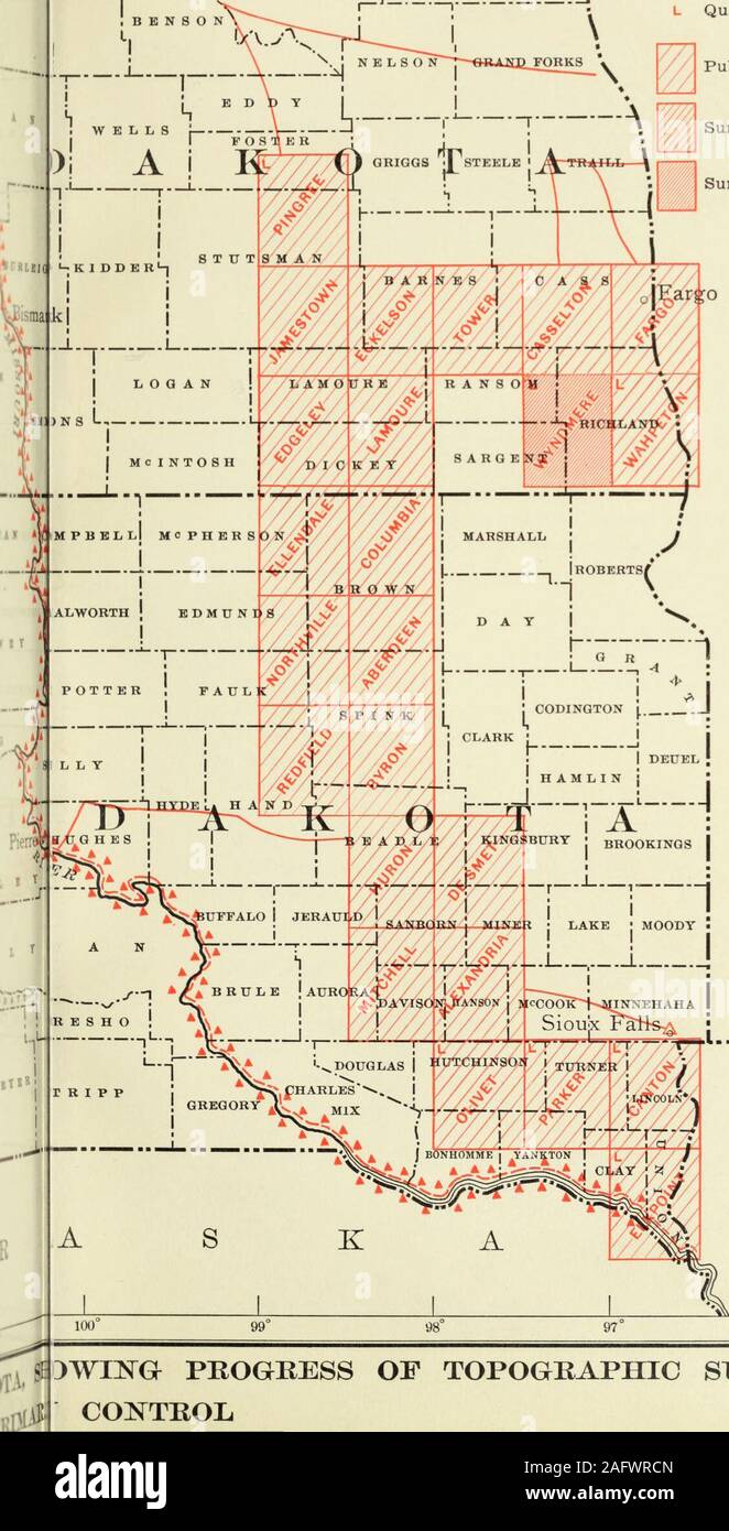 Mappa interna del dakota del sud immagini e fotografie stock ad alta risoluzione Alamy