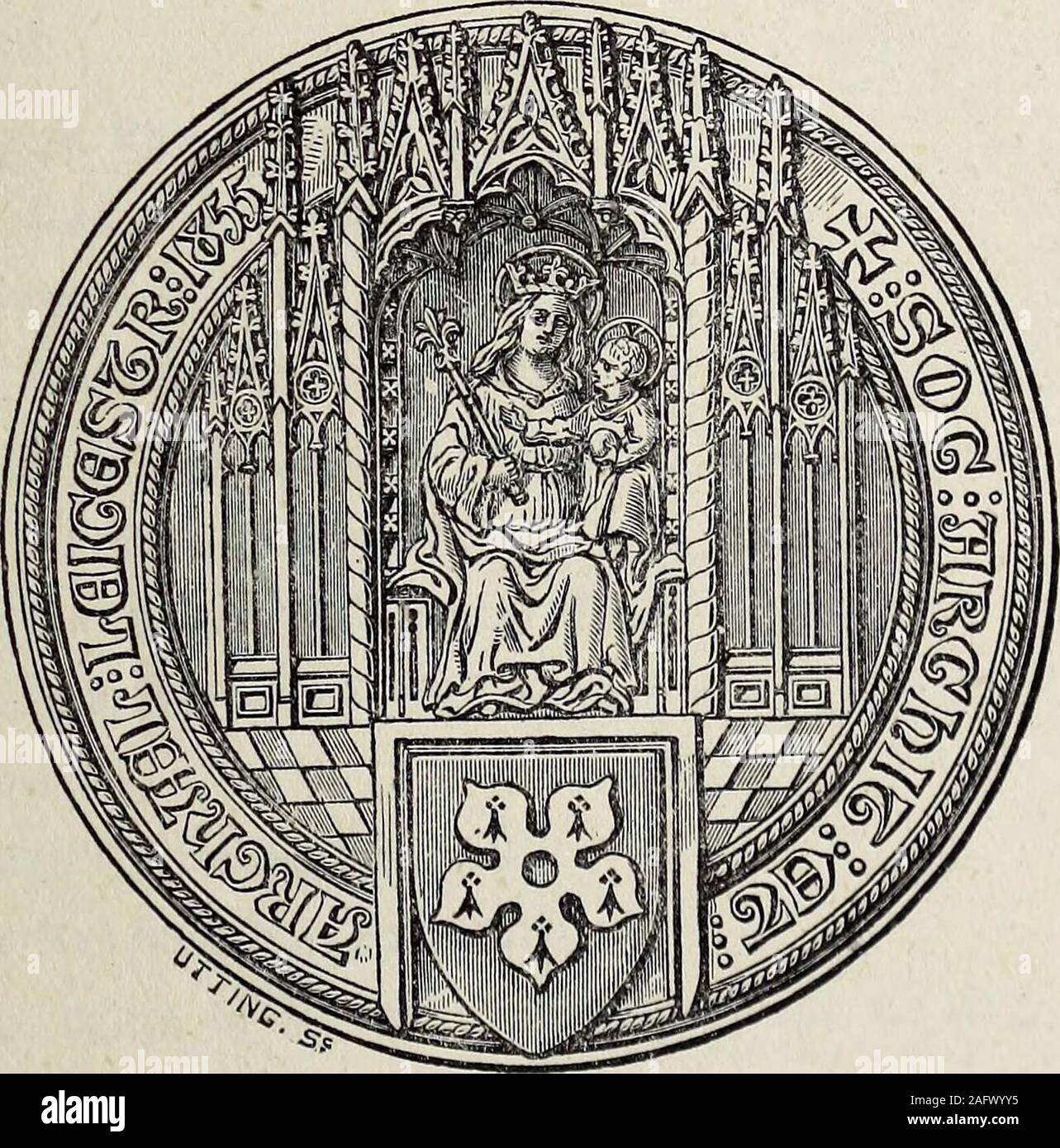 . Le transazioni del Leicestershire architettonico e Società Archeologica. LEICESTER:SAMUEL CLARKE, 5, gate GrALLOWTREE.1882. Prezzo di tre scellini e Sixpence. [Se inviate per errore ad essere restituito al Sig. Samuel Clarke,5, Gallowtree Gate, Leicester.] Genealogia LE OPERAZIONI DI RACCOLTA DEL LEICESTEKSHIEESOCIETY. VOL. V. - PAET IV.. LEICESTEK:SAMUEL CLARKE, 5, GATE GALLOWTREE1882. { I Foto Stock