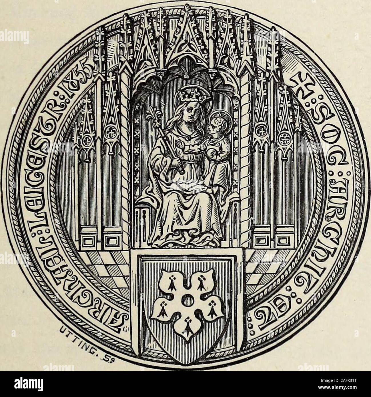 . Le transazioni del Leicestershire architettonico e Società Archeologica. Prezzo di tre SJtillings e Sixpence. Se inviate per errore ad essere restituito al Sig. Samuel Clarke,5, Gallowtree Gate, Leicester. Ho genealogia le operazioni di raccolta del LEICESTEKSHIEESOCIETY. VOL. V. -Parte III.. LEICESTER:SAMUEL CLARKE, 5, GATE GALLOWTREE.1881. J €antmtB. Pagina incontro Bi-Monthly, 27 maggio, 1878 .... 165annuale incontro estivo a Cambridge, XVI e XVII Luglio, 1878 166Bi-Monthly incontro, 29 luglio, 1878 . . .168 Bi-Monthly incontro, 30 settembre, 1878 . 169 Medbourne : una carta dalla EEV. J. H. Hill, F.S. Foto Stock