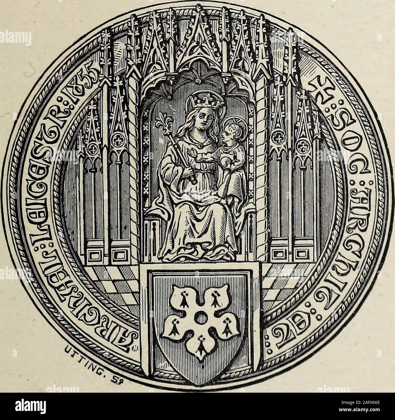 . Le transazioni del Leicestershire architettonico e Società Archeologica. LEICESTER:SAMUEL CLARKE, 5, GATE GALLOWTREE.1879. S3lt U, ft. i-4 digitalizzato da Internet Archivein 2014 1400194 archive.org/details/transactionsofle514leic contenuto. Pagina Generale incontro estivo a Ashby-de-la-Zouch, decimo e undicesimo mese di agosto, 1875 . . . . 1 escursione annuale . . . . 2 ^Bi-Monthly incontro, 27 settembre, 1875 . . .8 Bi- riunione mensile, 29 novembre 1875 ... 9L'ultimo di Wyggestons Ospedale, Leicester, dal sig. Thomas Nord, F.S.A. . . .11 riunione annuale, 31 gennaio, 1876 .... 18 Bi-Monthly incontro, Foto Stock