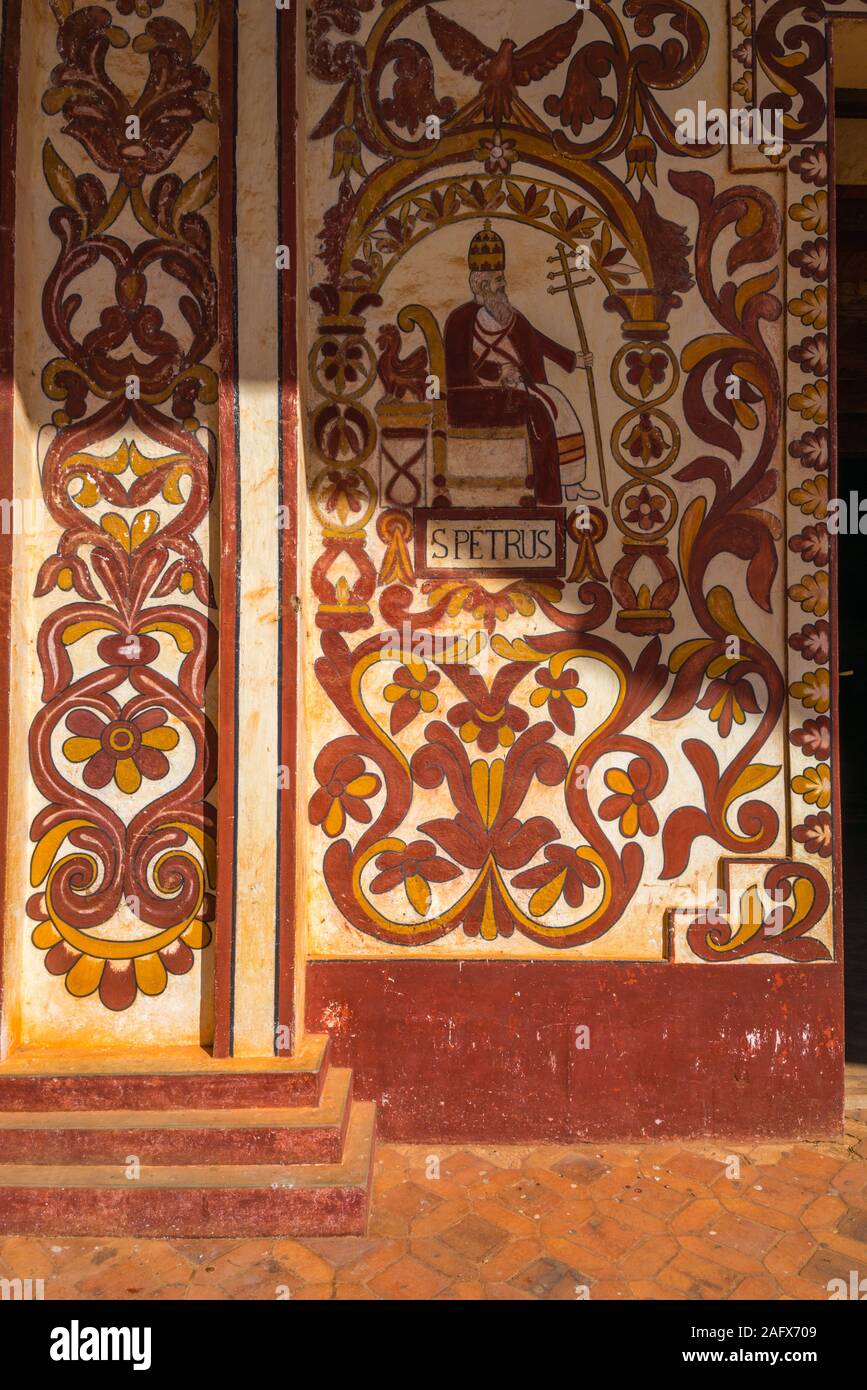Ritratto di San Petrus, San Miguel de Velasco, circuito Missionario dei Gesuiti, Patrimonio Mondiale dell'UNESCO, Lowlands Orientali, Bolivia, America Latina Foto Stock