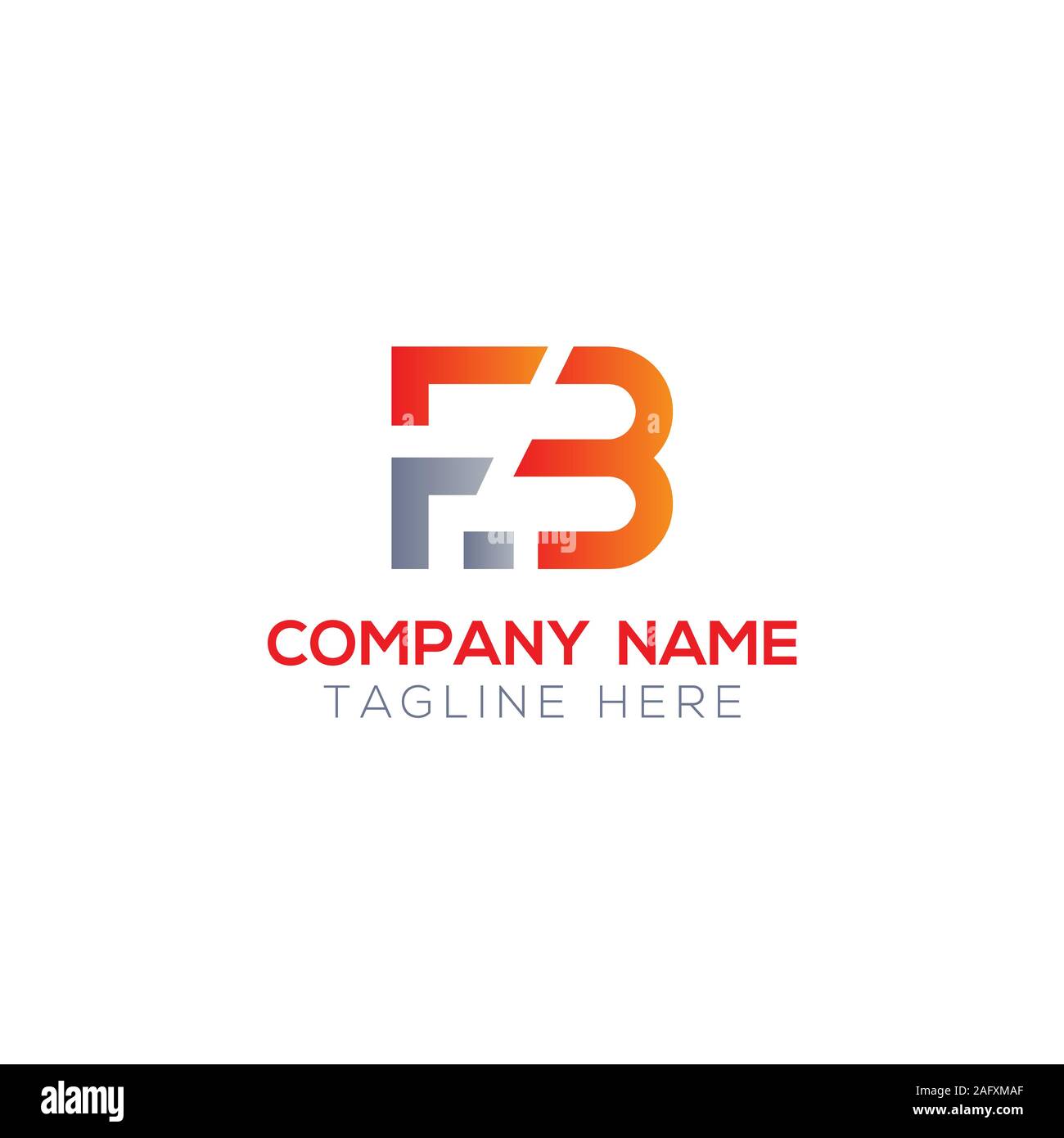 FB iniziale lettera collegata Logo. Lettera di Creative FB moderno Logo aziendali template vettoriale. FB Design del Logo Illustrazione Vettoriale