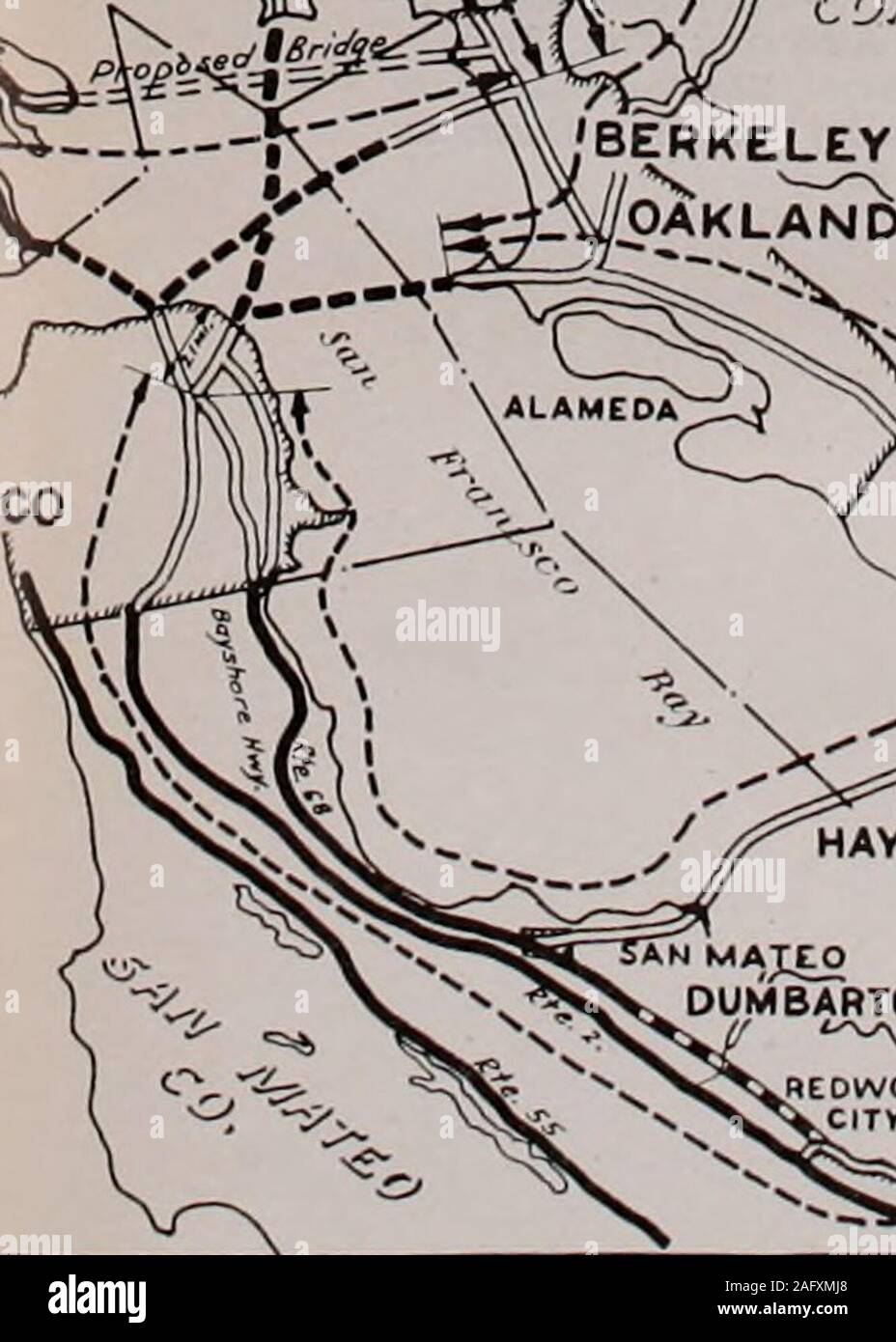 . Appendice a riviste del Senato e assemblaggio del ... sessione della legislatura dello Stato della California. ^NOCE CBEEK &lt; ,SAN FRANCISCO / O oft. cosr/j CO. ^y^- MANTECA ,^-TrTRACr . SAN MATEO^==a-!l-Es;j^^/HAYWARD BRIDGE INCHIESTA DI ponti a pedaggio mappa mostrando attraverso l'autostrada a pedaggio ROUnSAFFECTING ponti e traghetti BCTWSEN SANJOAQU/N VALLE E BAYD/STR/CT L£G£NO?Hi ? Strade statali I ? ? &Gt; /^£Ci^.^S . culla/NTY eoADs ^rznt tcll pe/E&GT;c£s r - 41 - Ilu Siiu Matio-llii ward liridire ora nrariiit; coinplctioii wouldafford un (|ui(k route per tratlic dallo stato liij^diwa Foto Stock