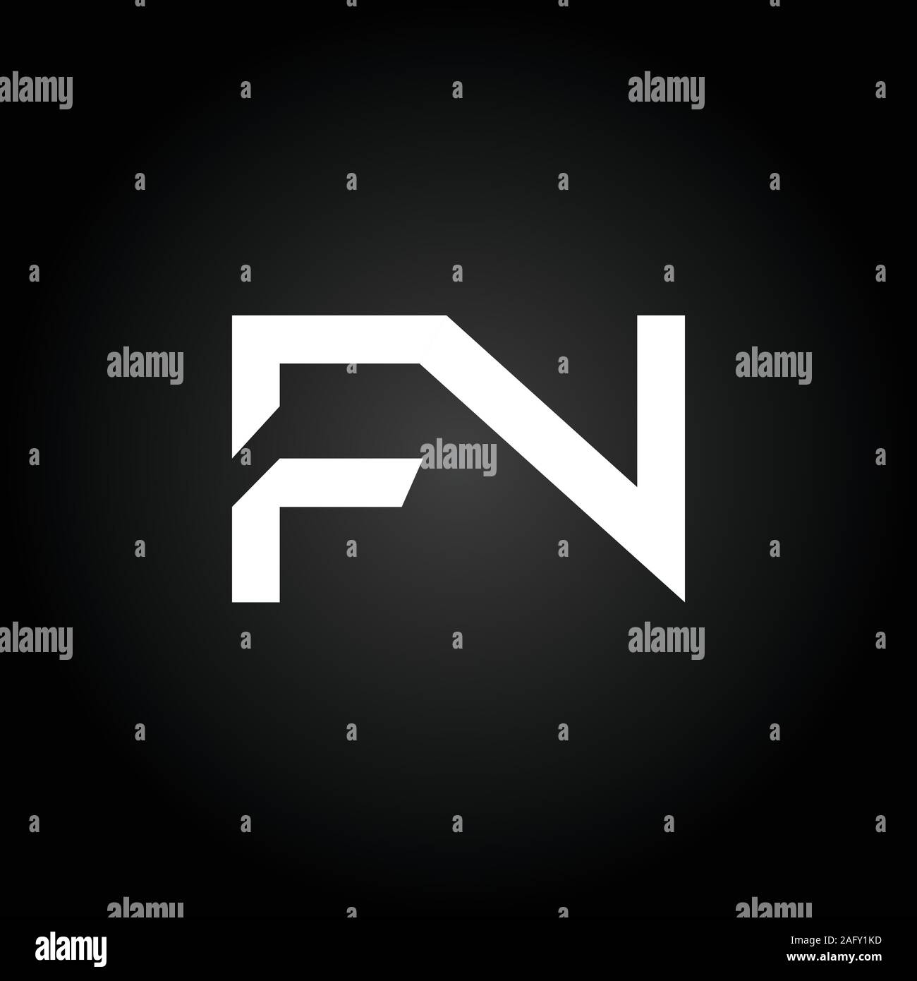 FN iniziale lettera collegata Logo. Lettera di Creative FN moderno Logo aziendali template vettoriale. FN Logo Design Illustrazione Vettoriale