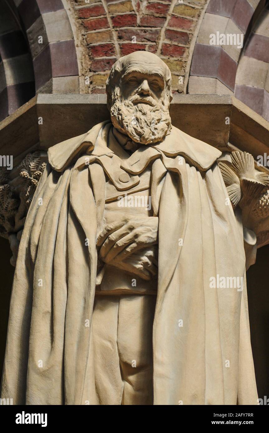 Charles Darwin statua Foto Stock