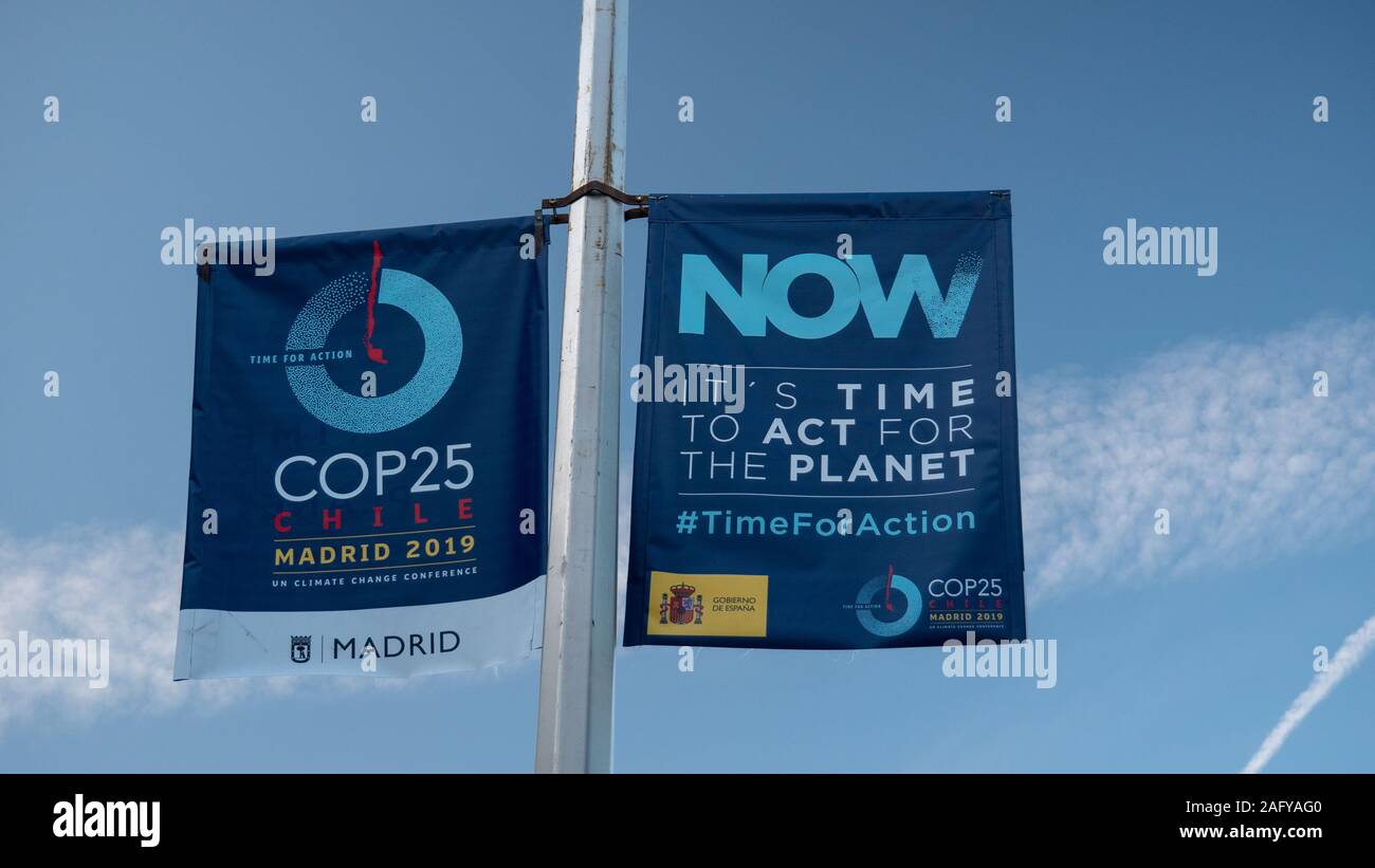 La COP25 presso il centro fieristico IFEMA centro di convezione Foto Stock