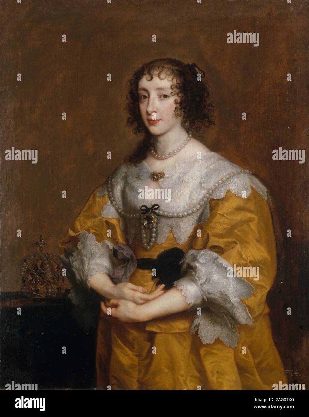 Regina Henrietta Maria, 1636. Foto Stock