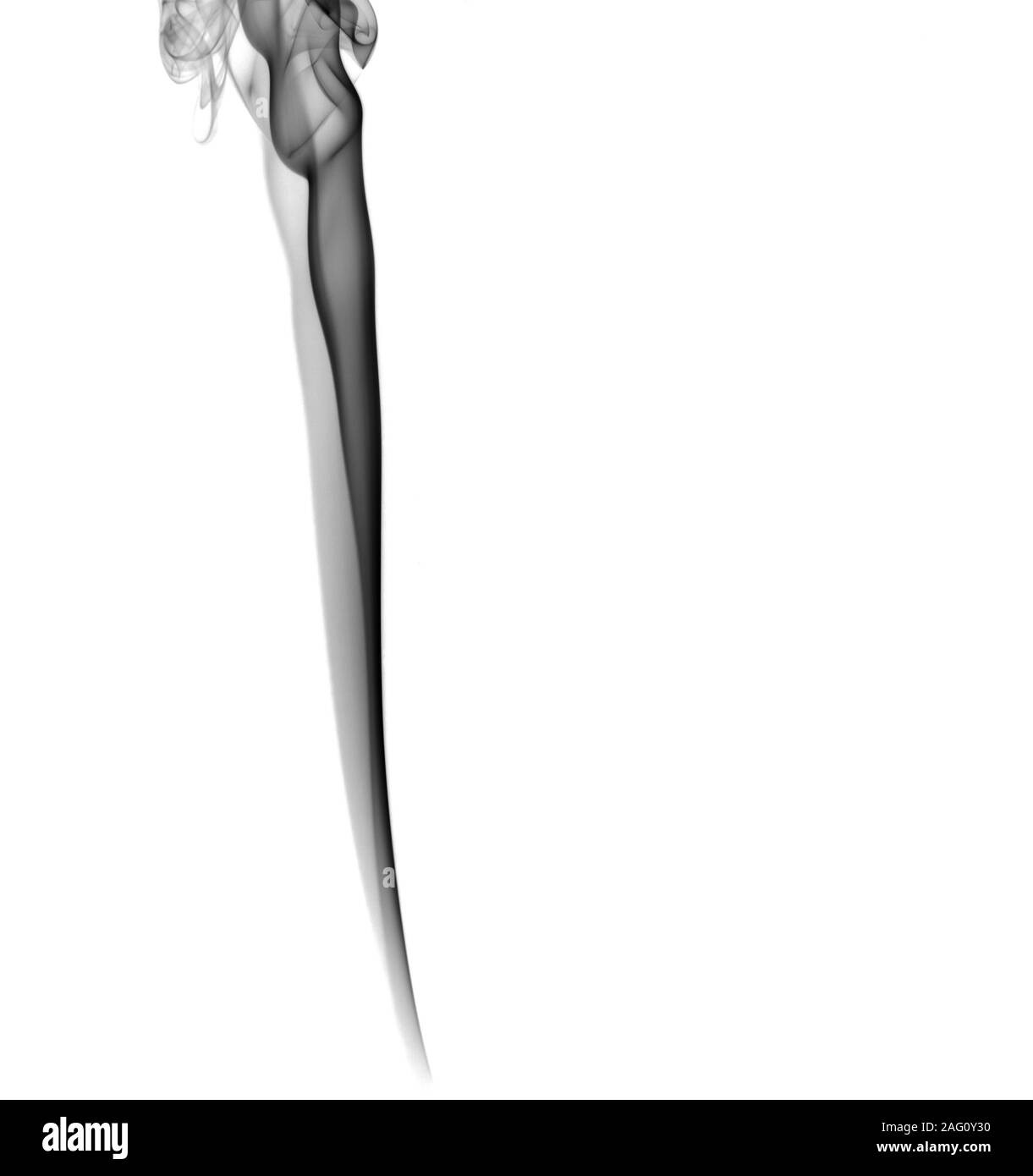 Abstract fumo scuro su sfondo chiaro Foto Stock