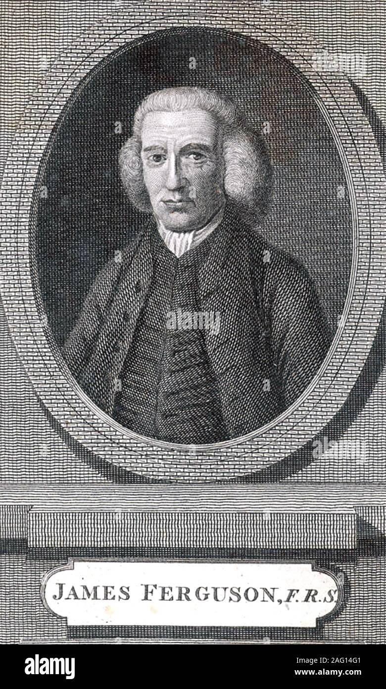 JAMES FERGUSON (1700-1777) Scottish avvocato Foto Stock