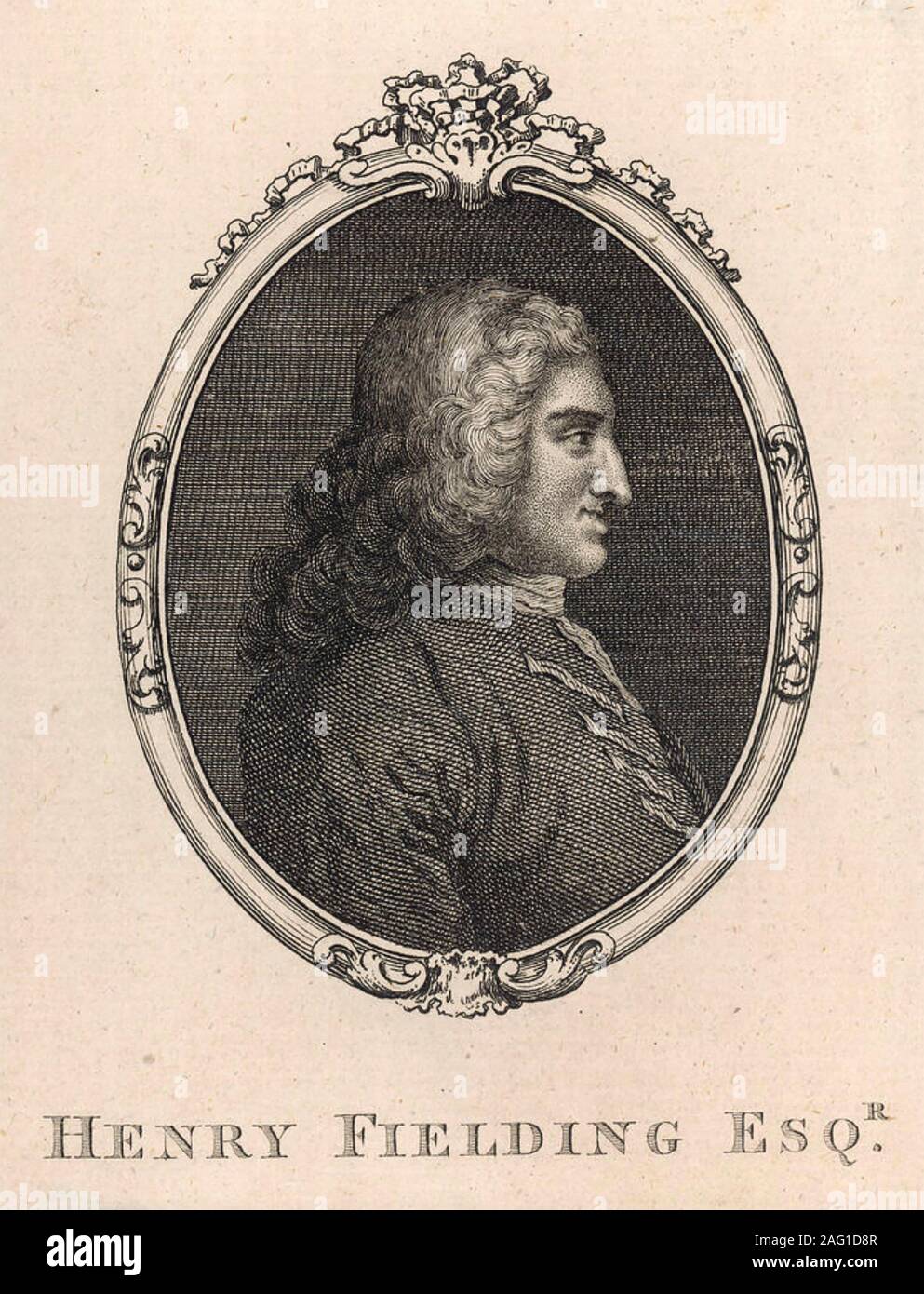 HENRY FIELDING (1707-1754) romanziere inglese il cui opera più celebre è Tom Jones Foto Stock