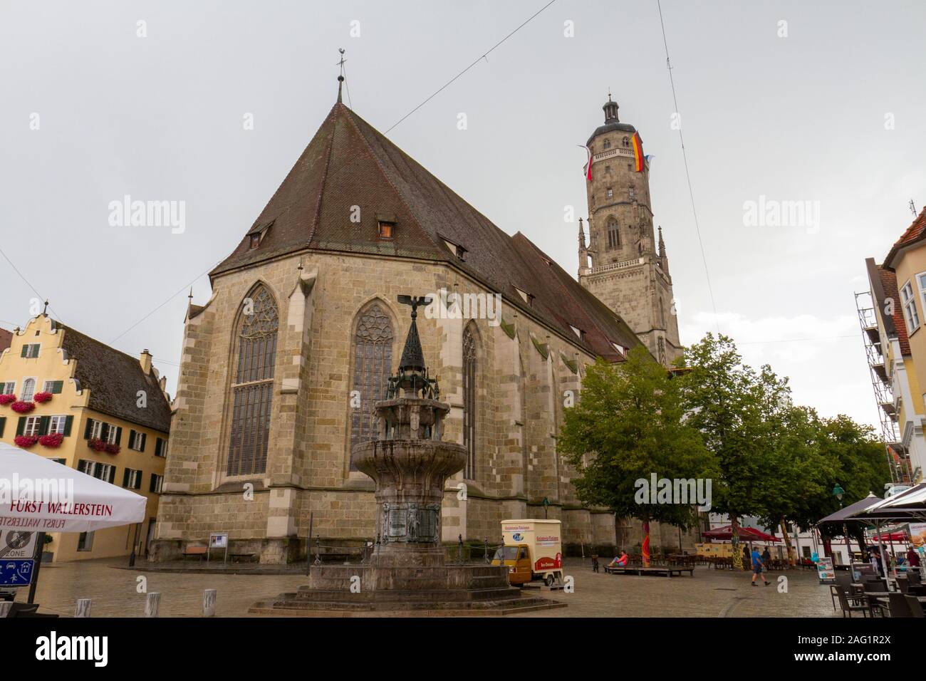 Georg (St.-Georgs-Kirche) Nördlingen, Distretto Di Donau-Ries, Svevia, Baviera, Germania. Foto Stock